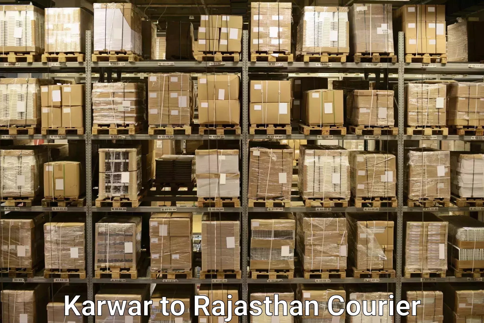 Baggage shipping service Karwar to Rajasthan