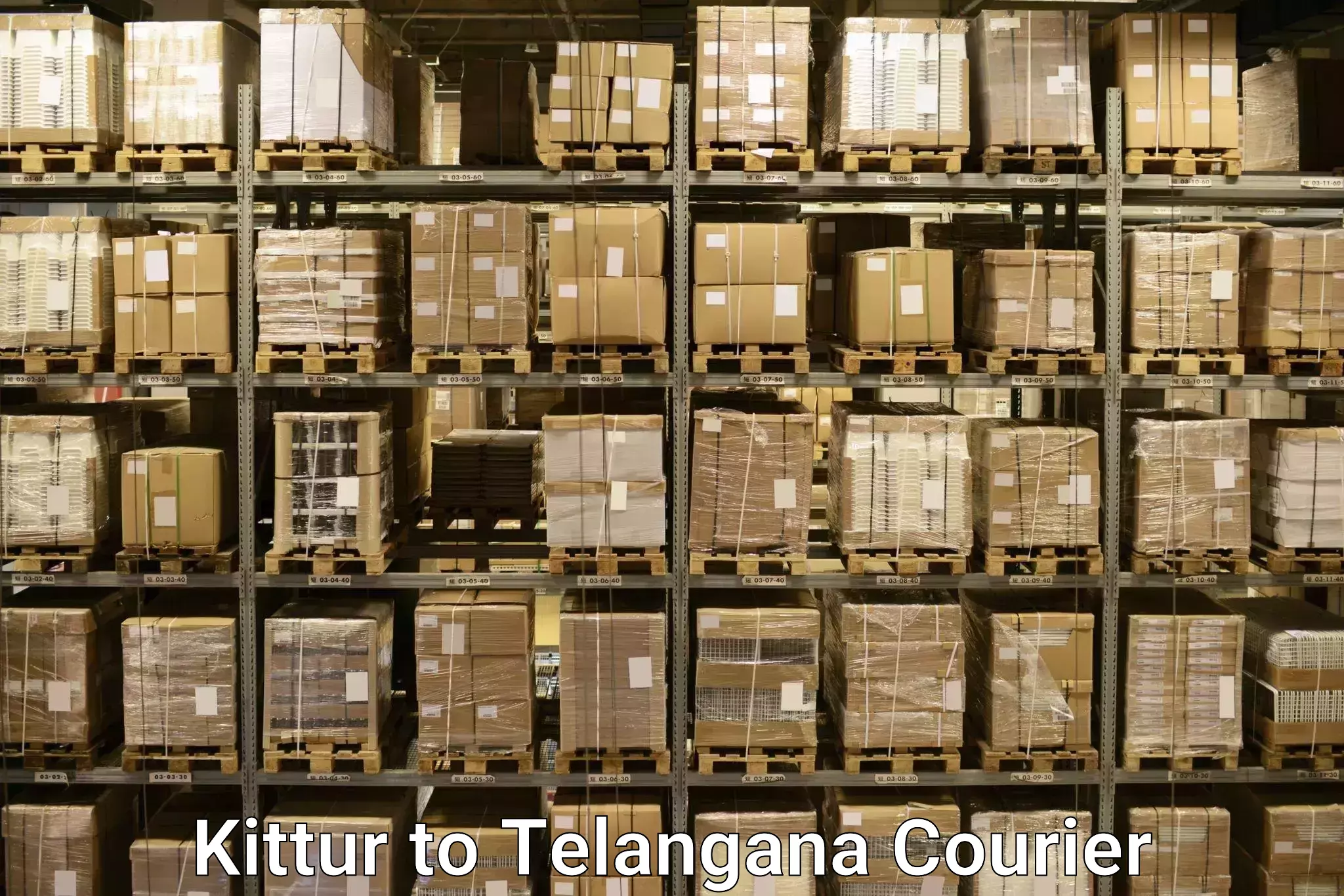 Luggage dispatch service Kittur to Manneguda