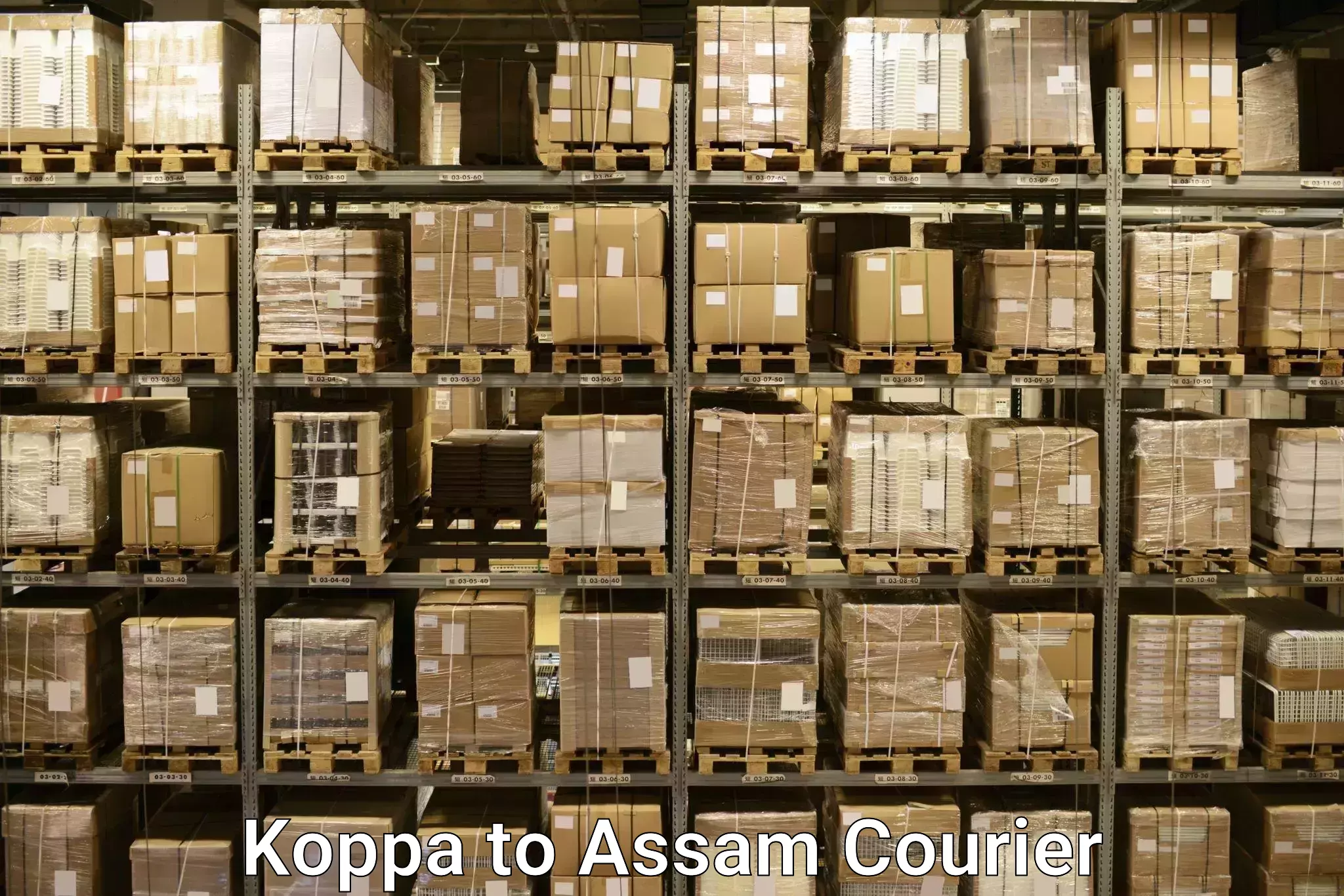 Door-to-door baggage service Koppa to Assam