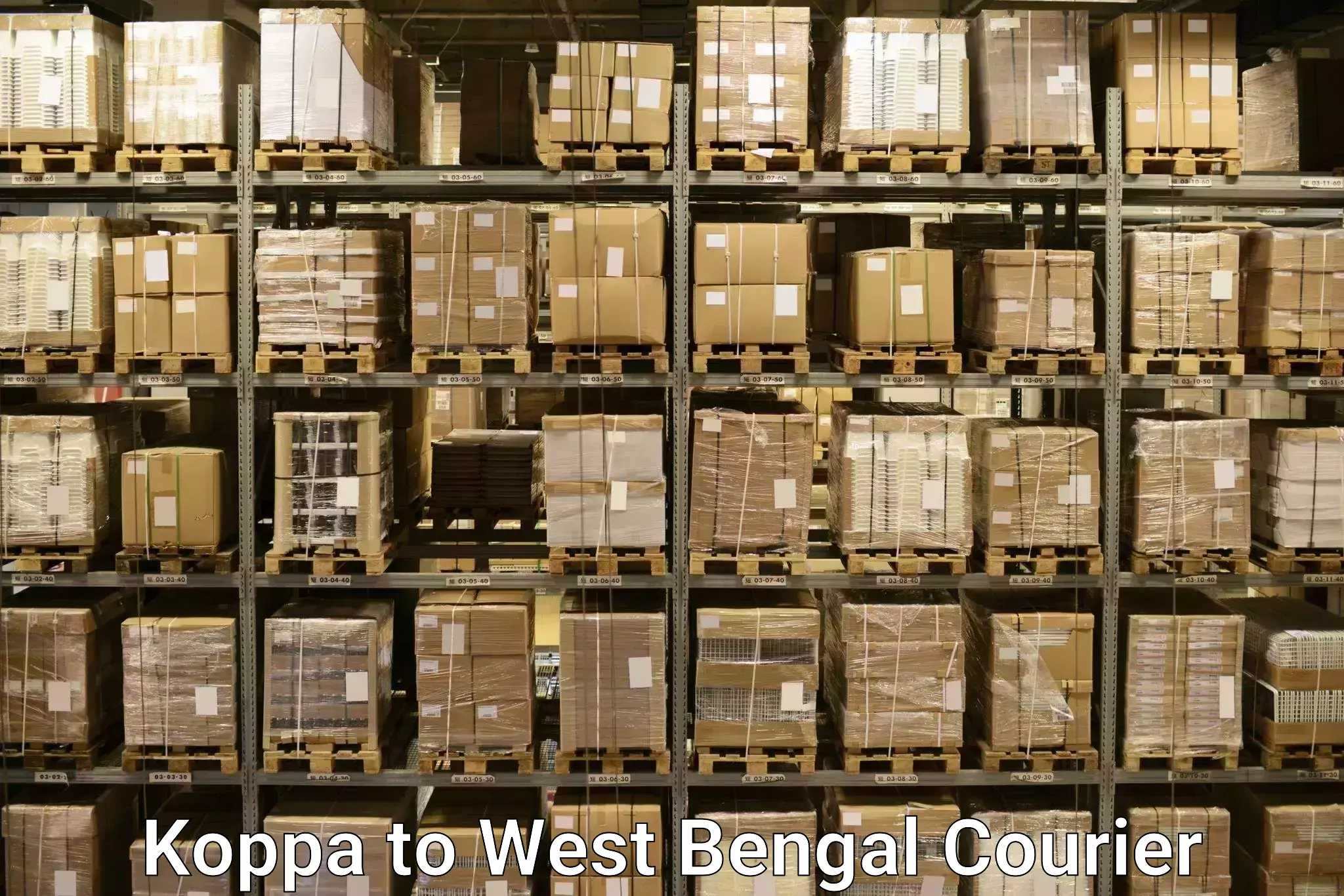 Long distance luggage transport Koppa to Kolkata Port