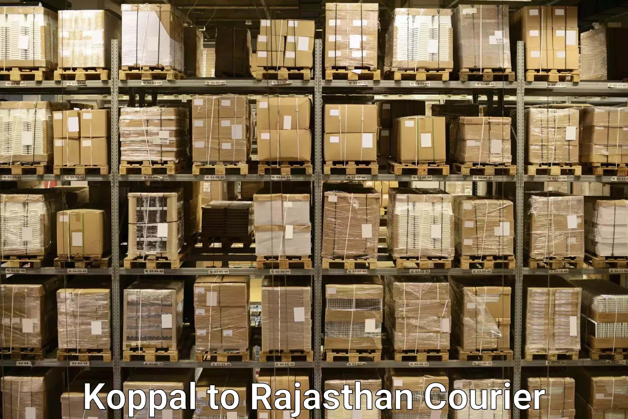 Doorstep luggage pickup Koppal to Rawatsar