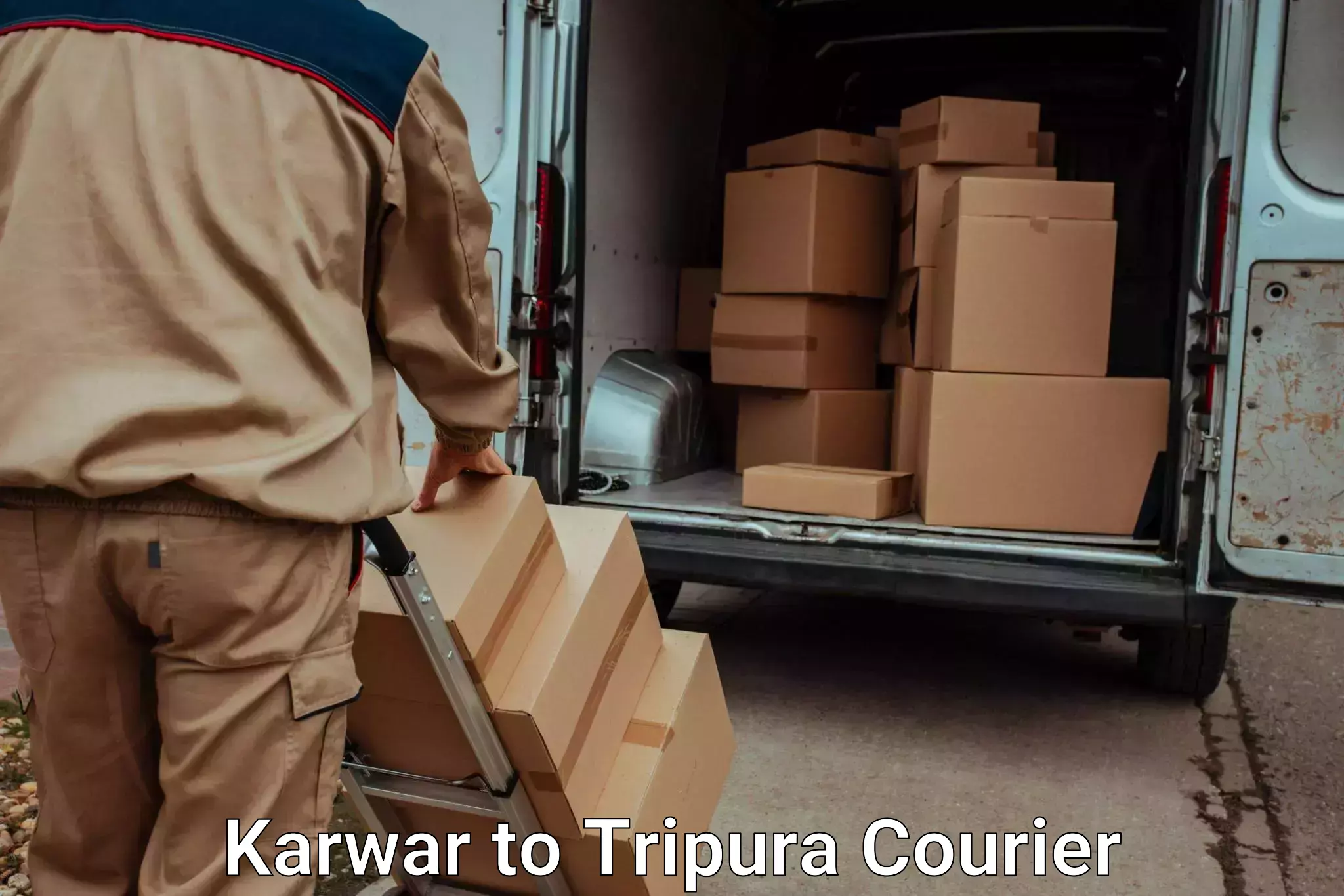 Luggage transport service Karwar to Aambasa
