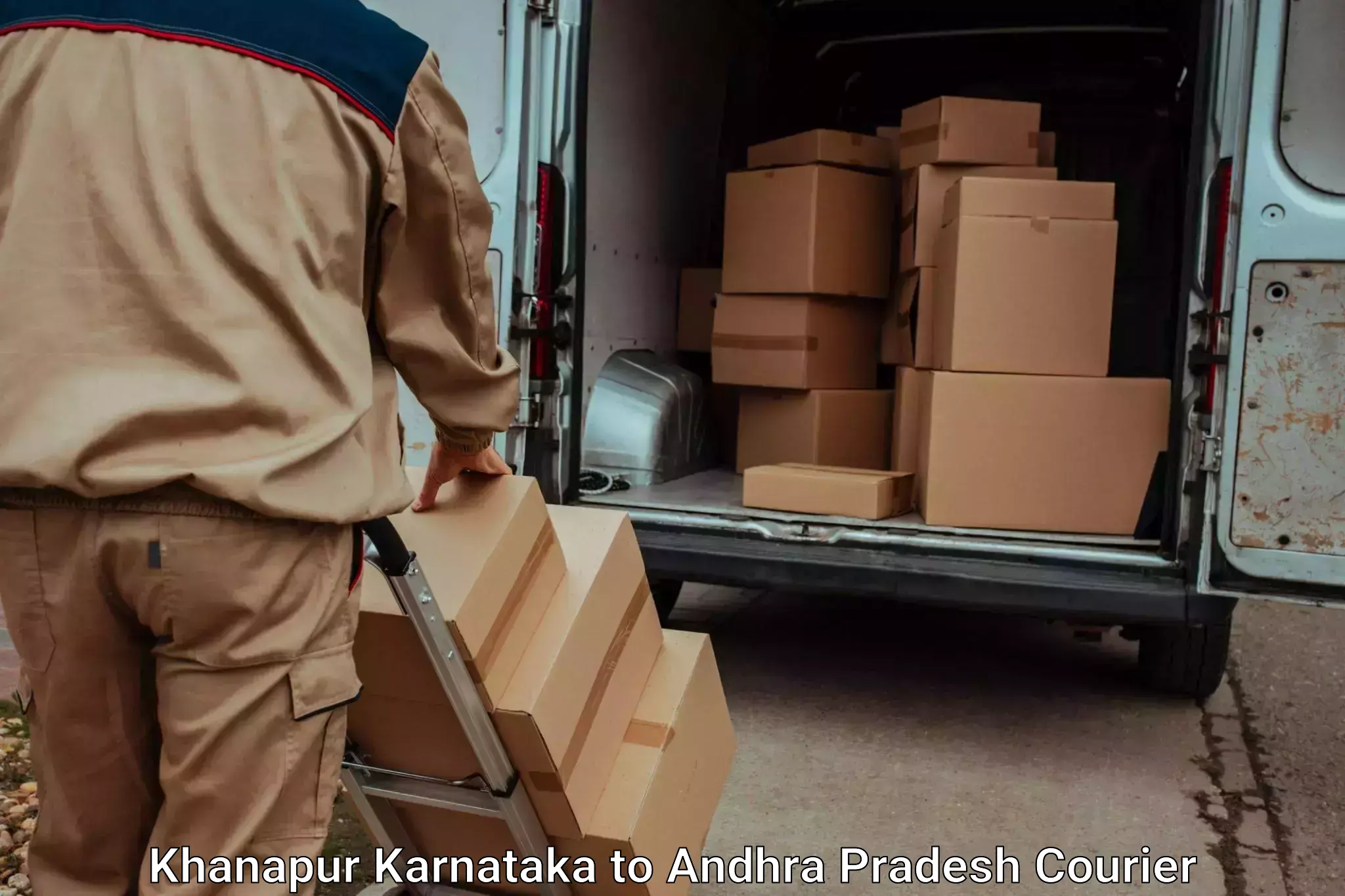 Baggage transport scheduler Khanapur Karnataka to Koneru Lakshmaiah Education Foundation University Vaddeswaram