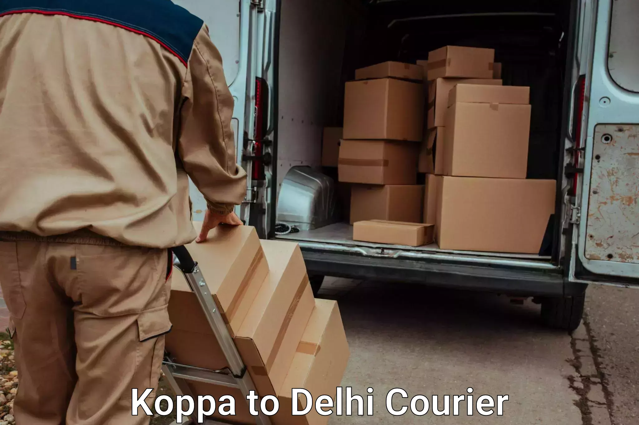 Personalized luggage shipping in Koppa to Delhi