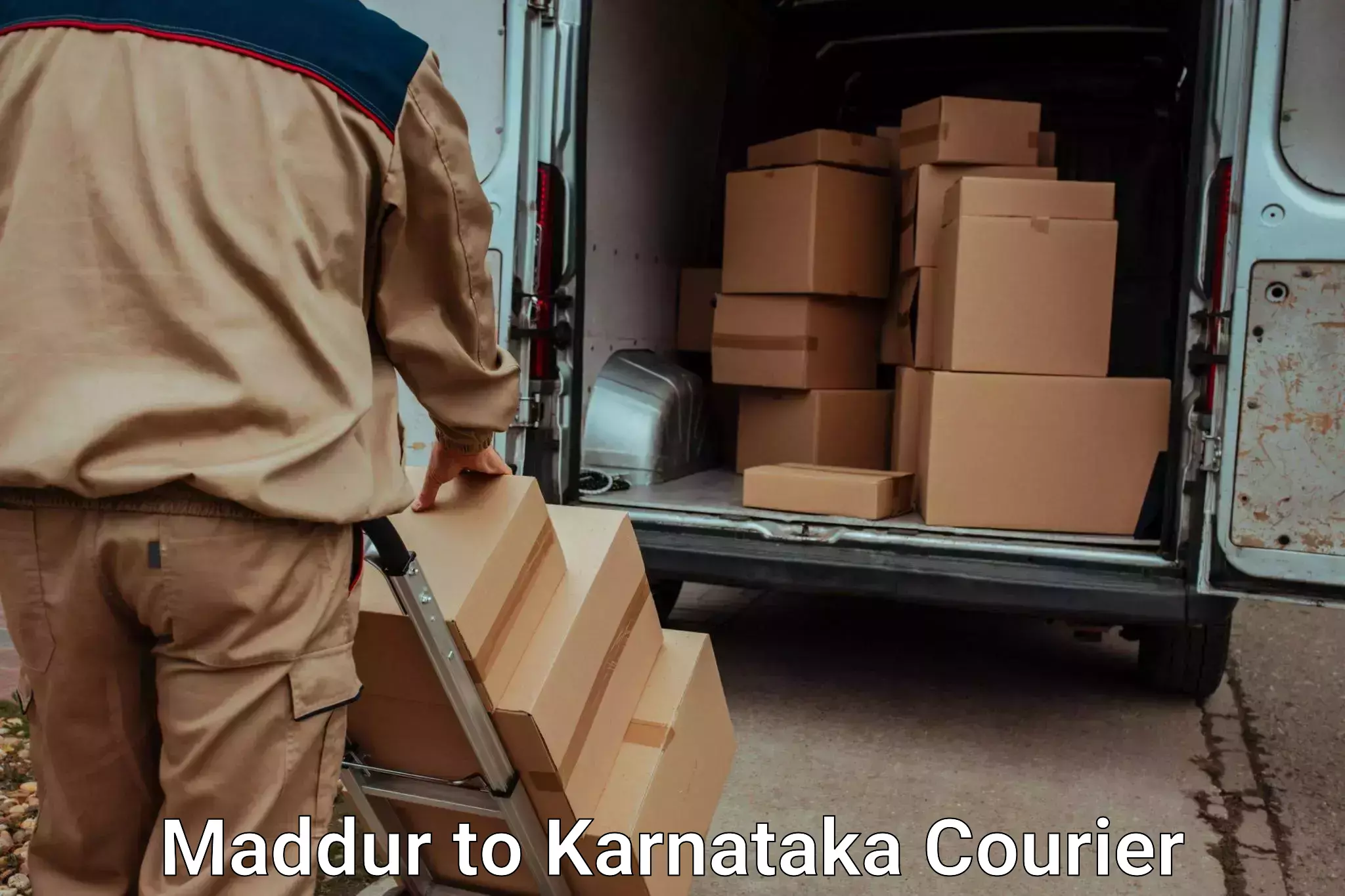 Nationwide luggage courier Maddur to Mannaekhelli