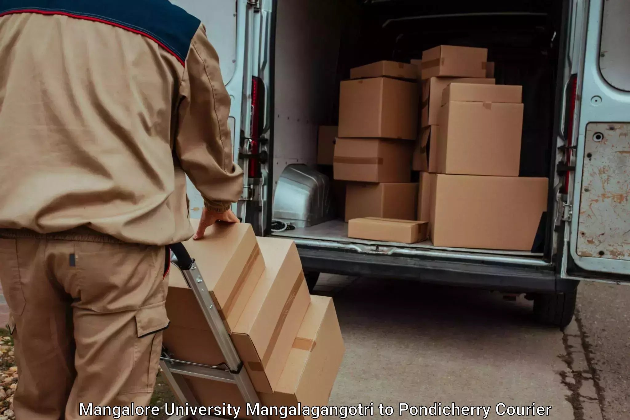 Baggage shipping service in Mangalore University Mangalagangotri to NIT Puducherry