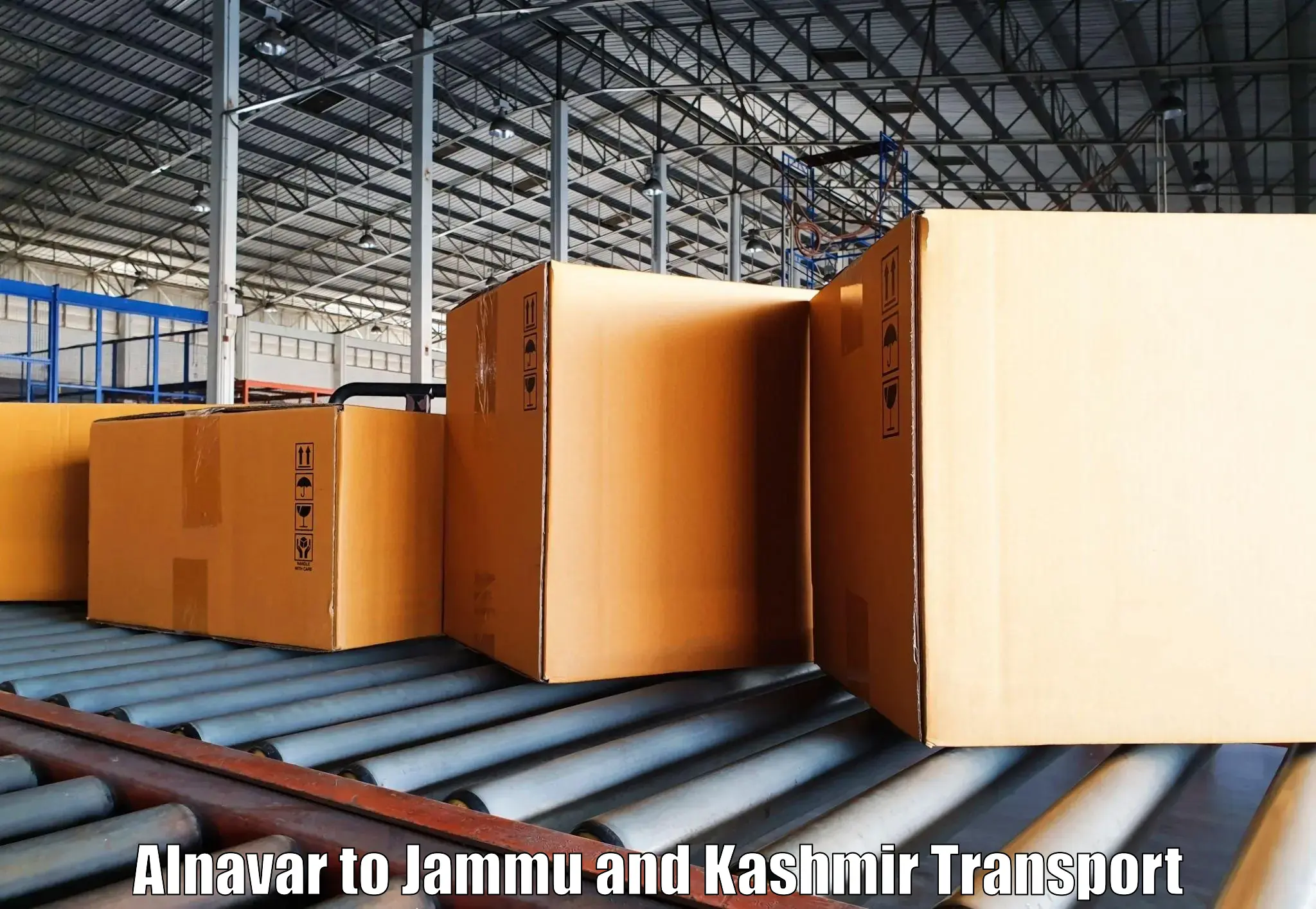 Two wheeler transport services Alnavar to Jammu and Kashmir