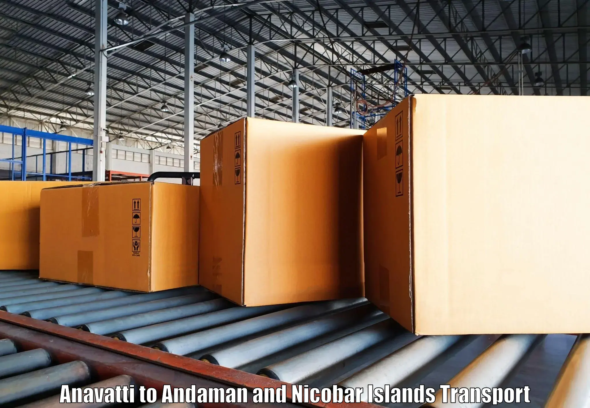 Cargo transportation services Anavatti to Andaman and Nicobar Islands