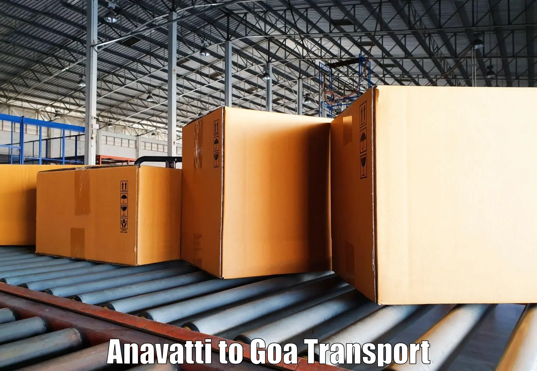 Two wheeler parcel service Anavatti to Goa