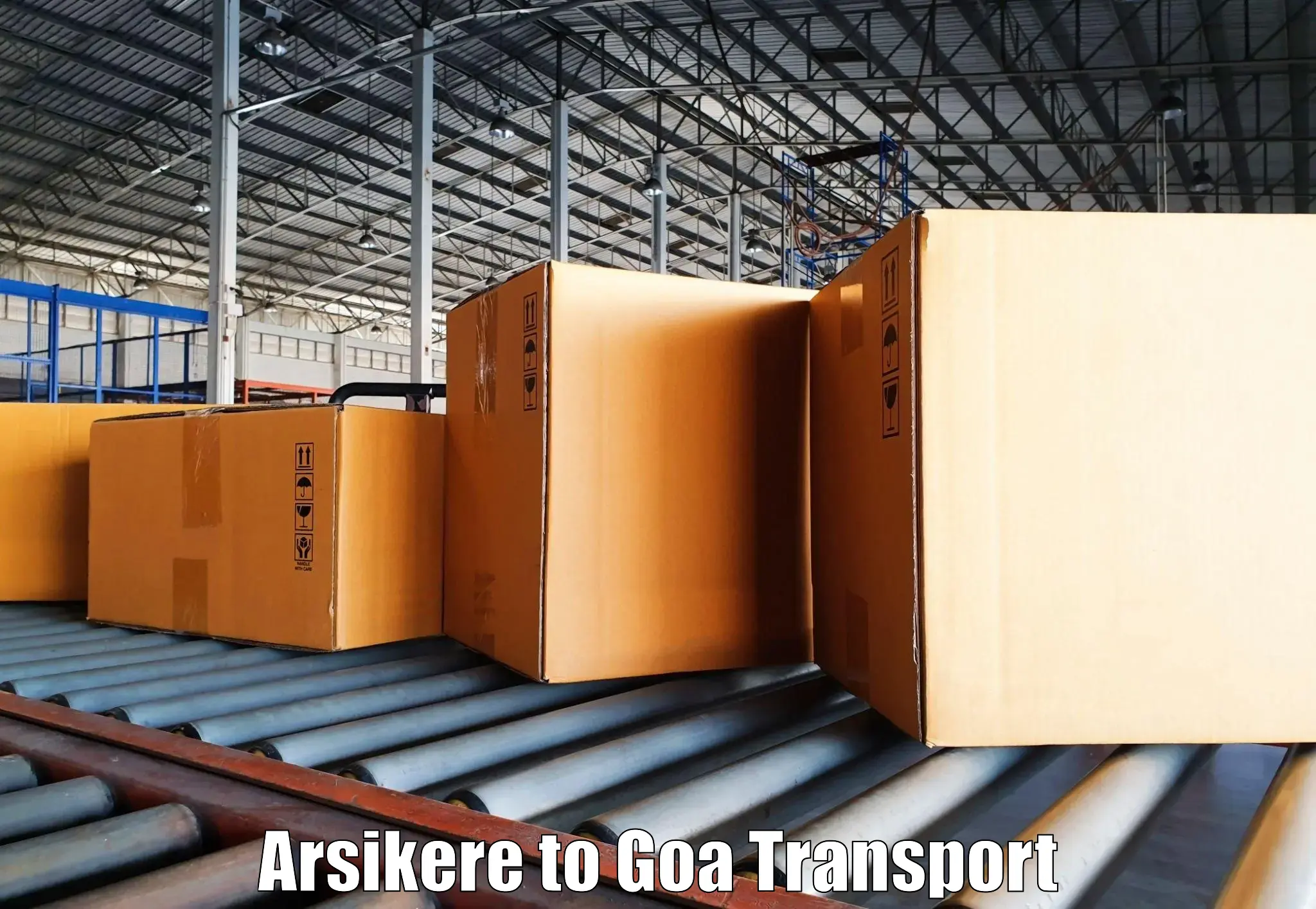 Two wheeler transport services Arsikere to Mormugao Port