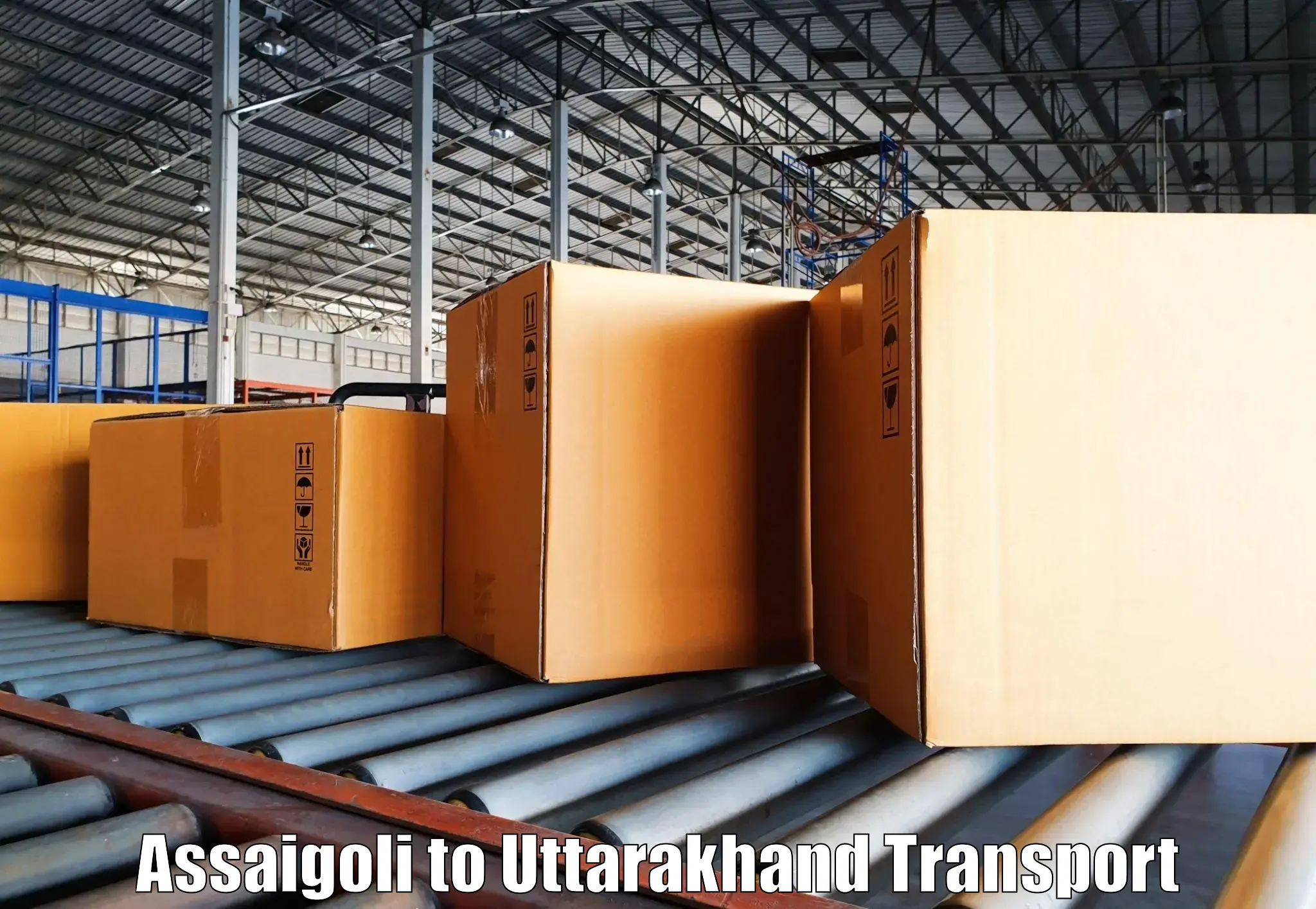 Two wheeler parcel service Assaigoli to Rishikesh