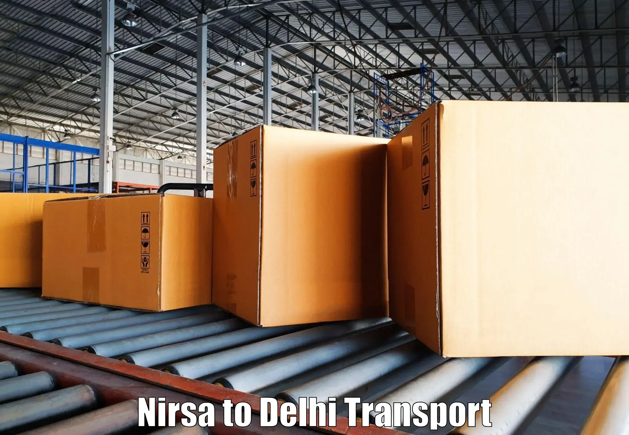 Interstate goods transport Nirsa to Delhi