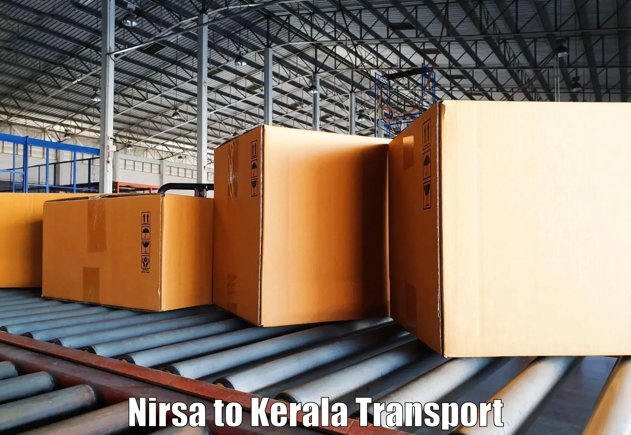 Two wheeler transport services Nirsa to Balussery