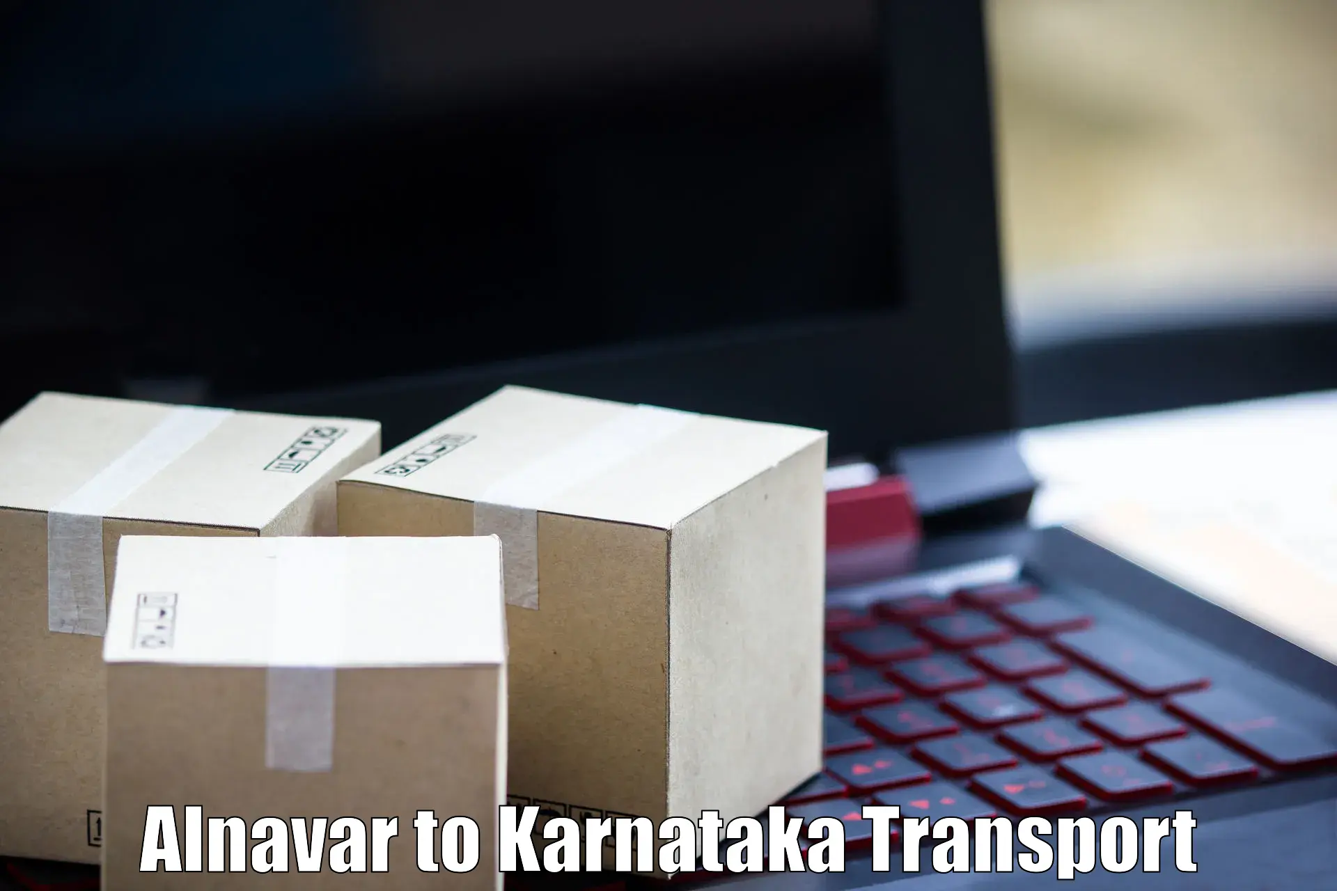 Vehicle parcel service Alnavar to Mangalore