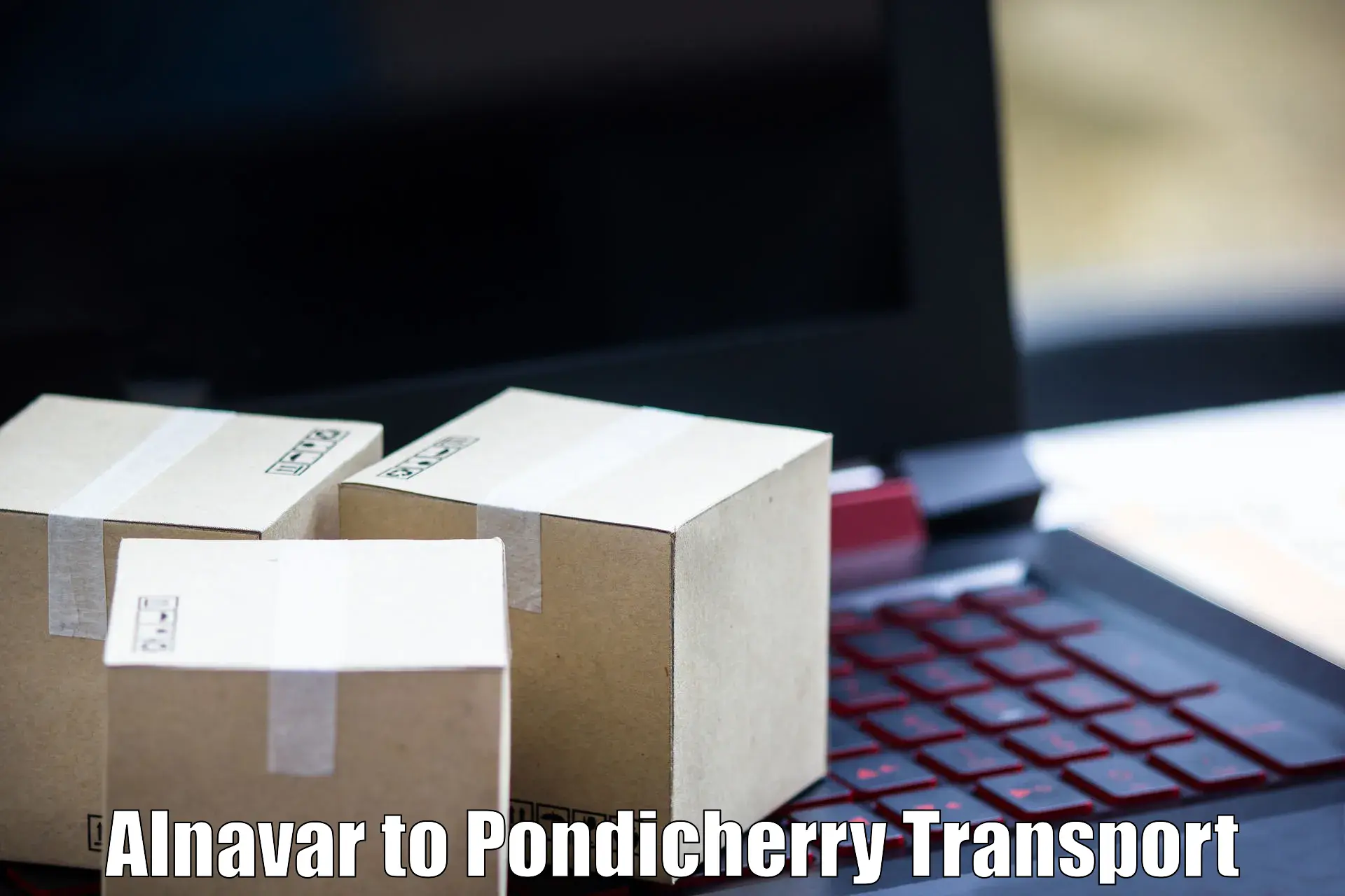 Intercity goods transport Alnavar to Pondicherry