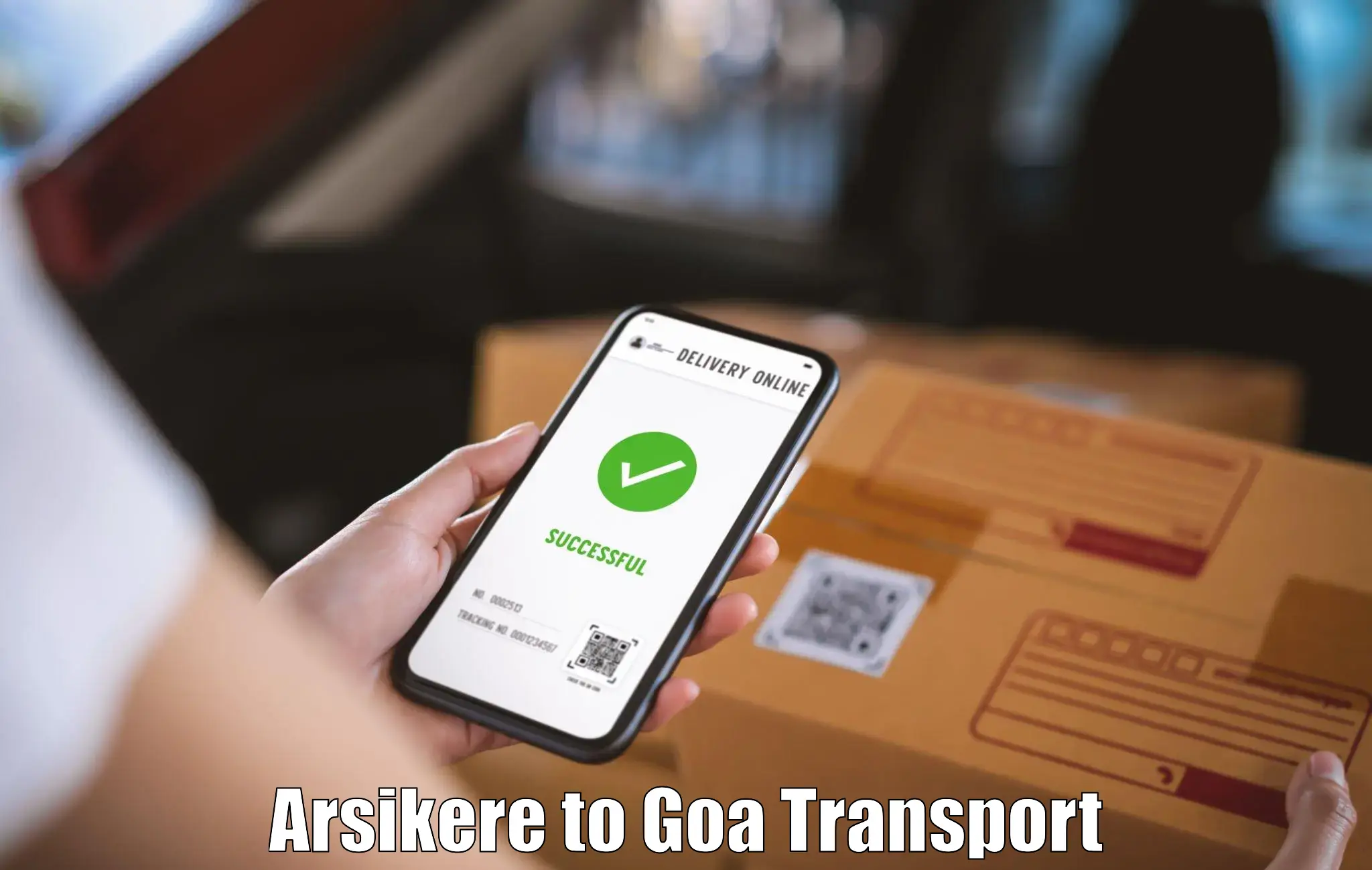 Air freight transport services Arsikere to Goa