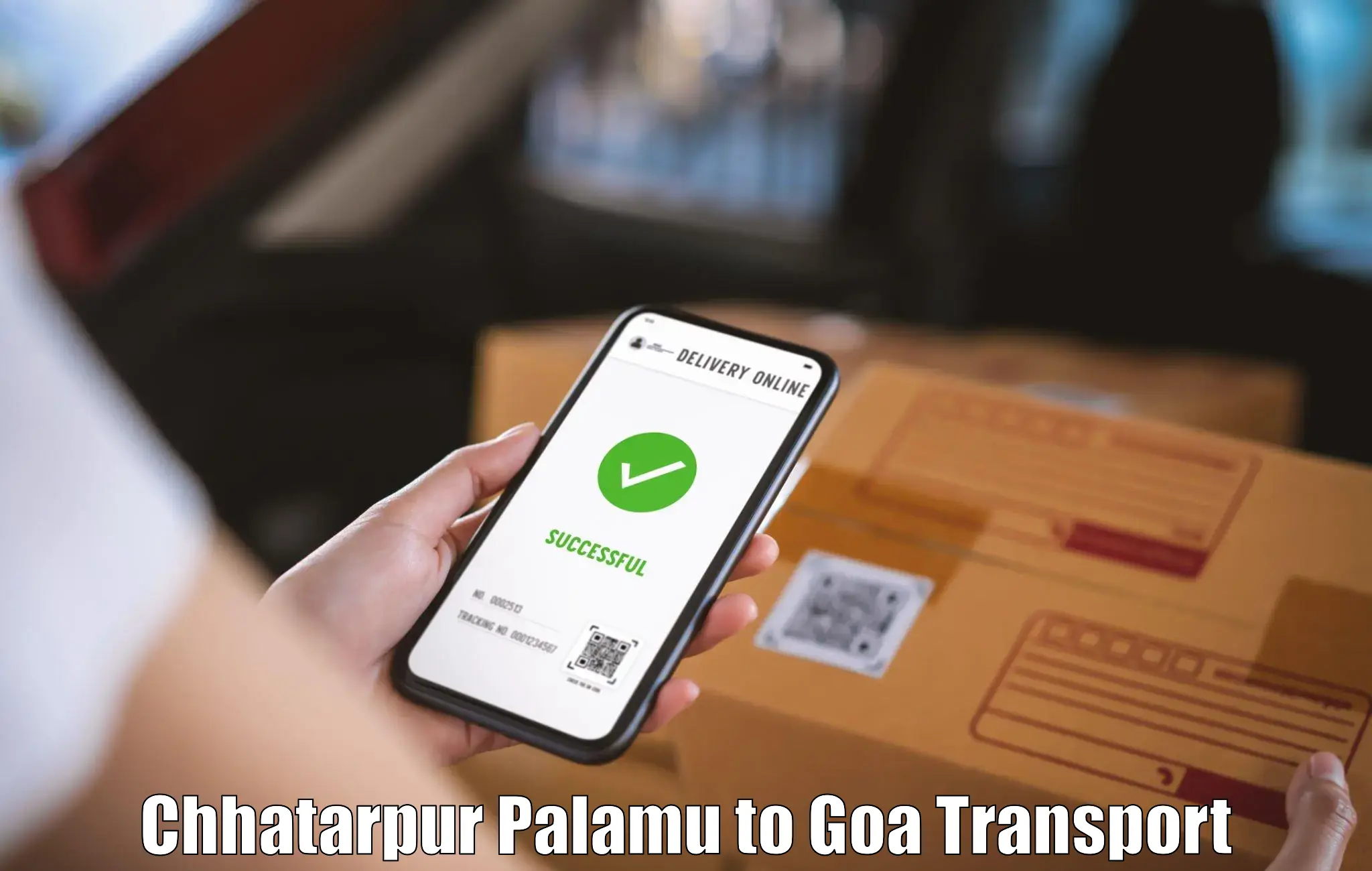 Lorry transport service Chhatarpur Palamu to Goa University