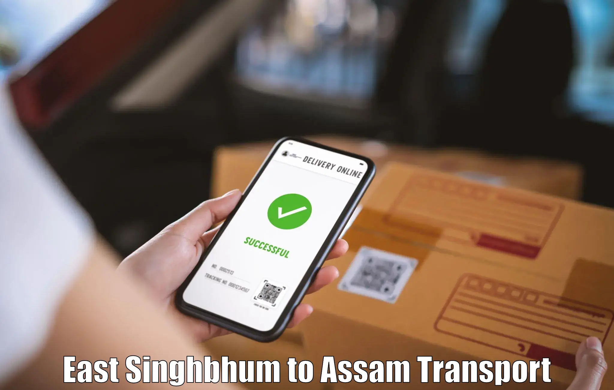 Two wheeler parcel service East Singhbhum to Nagaon