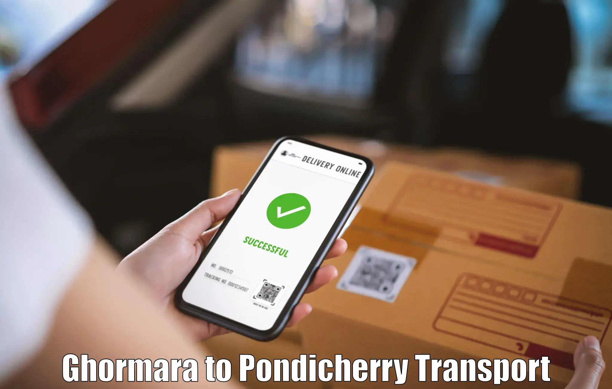Interstate goods transport Ghormara to Pondicherry