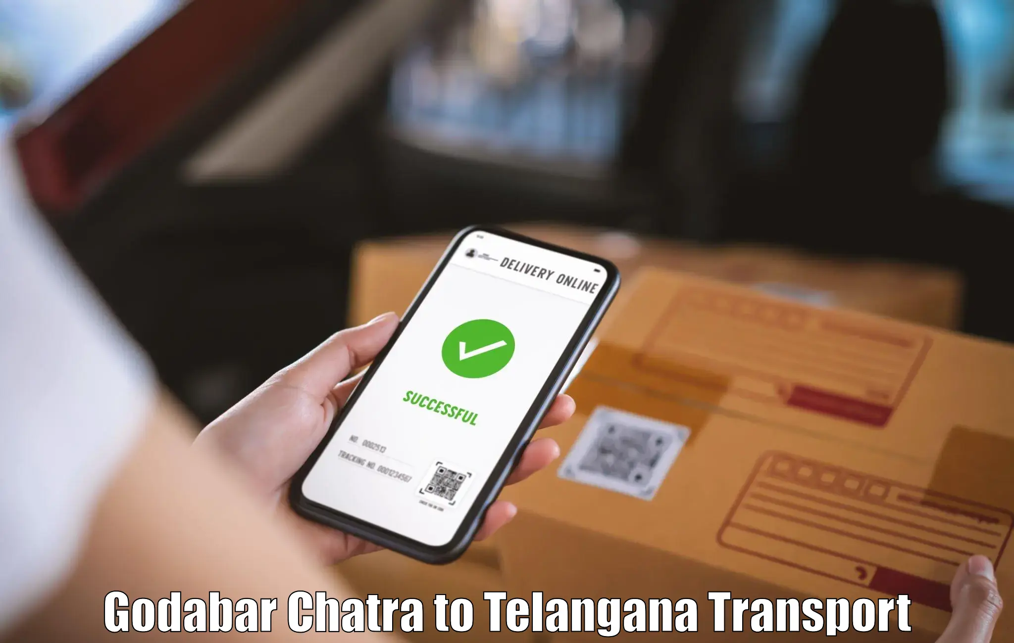 Two wheeler parcel service Godabar Chatra to Mancherial