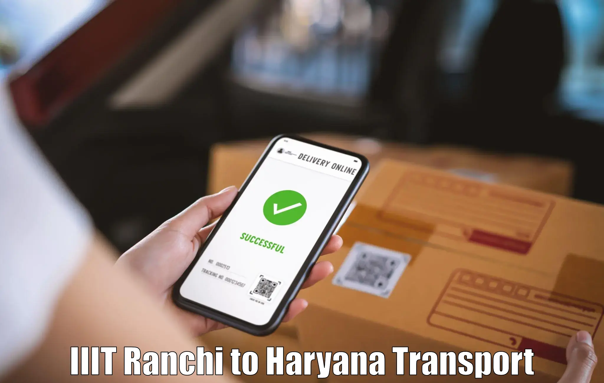 International cargo transportation services IIIT Ranchi to Hansi