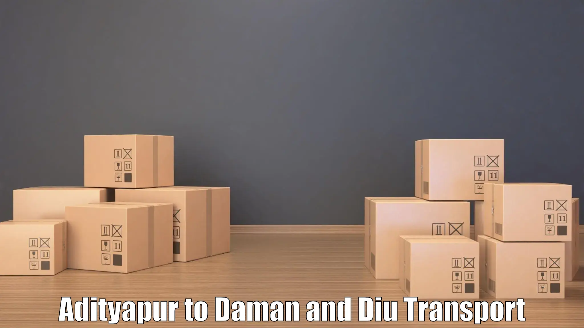 Vehicle parcel service Adityapur to Diu