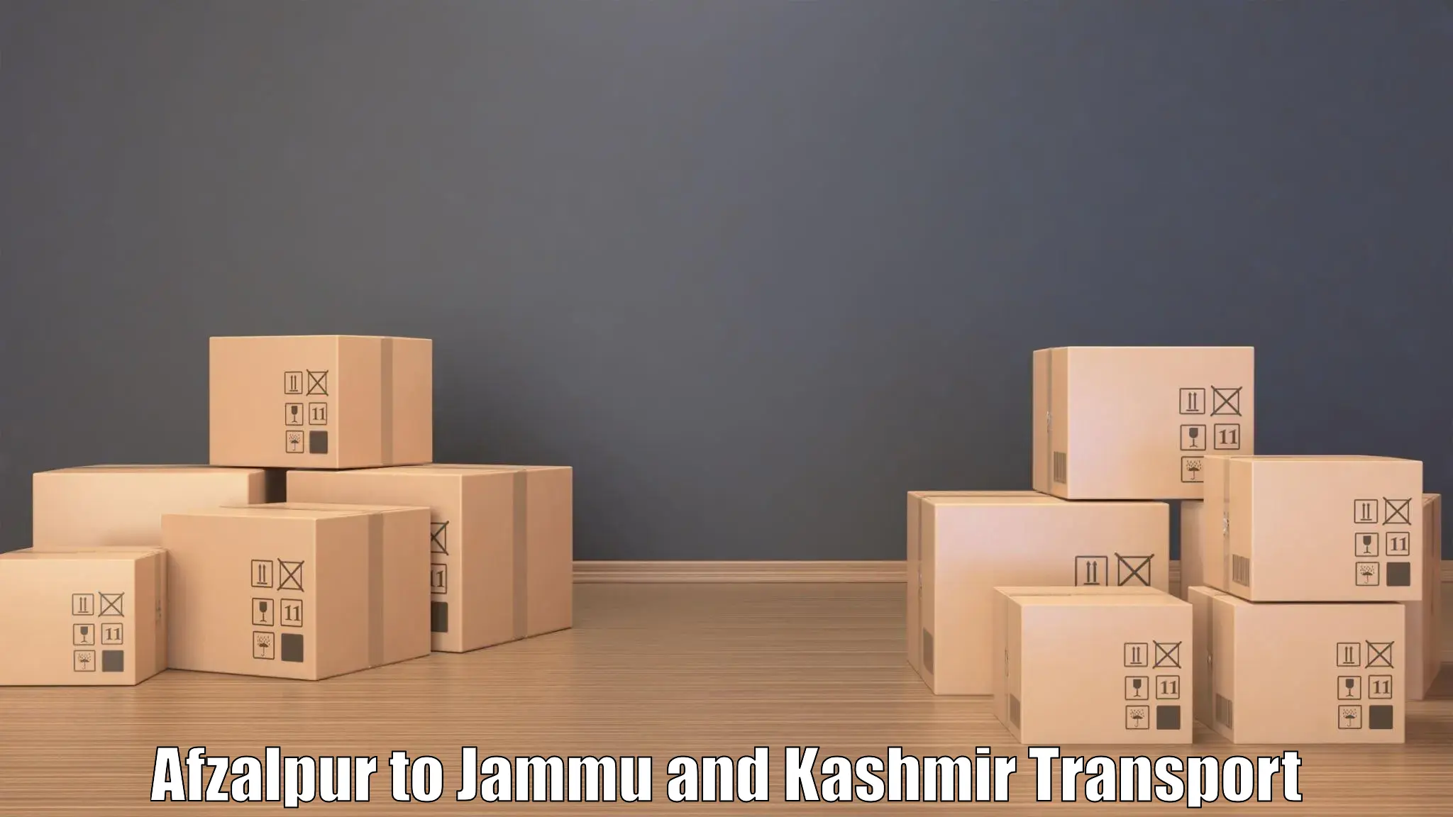 Parcel transport services Afzalpur to Srinagar Kashmir