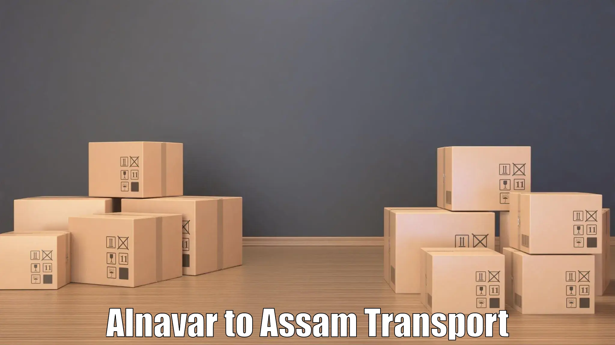International cargo transportation services in Alnavar to Dergaon