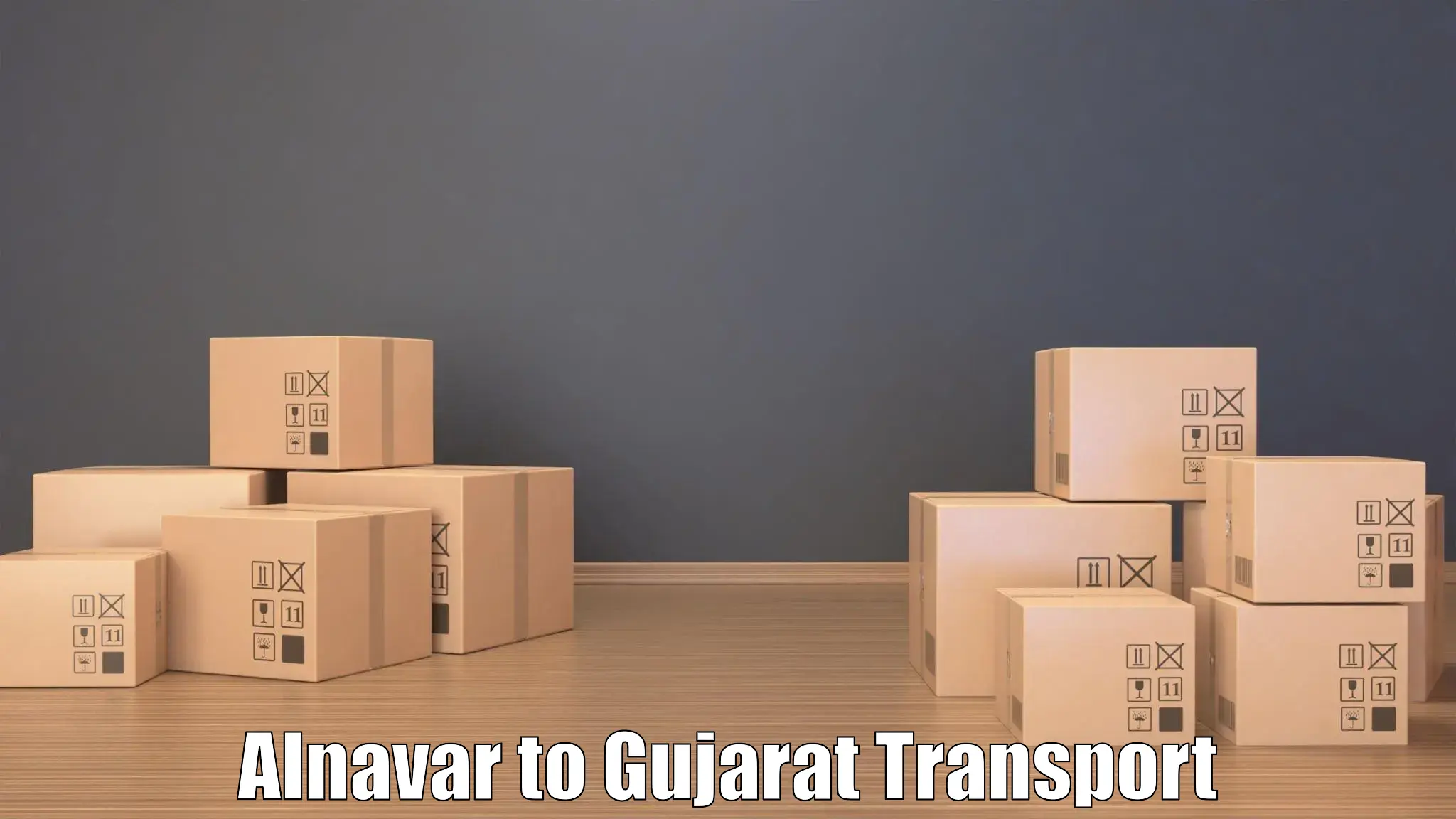 Vehicle parcel service Alnavar to Surat