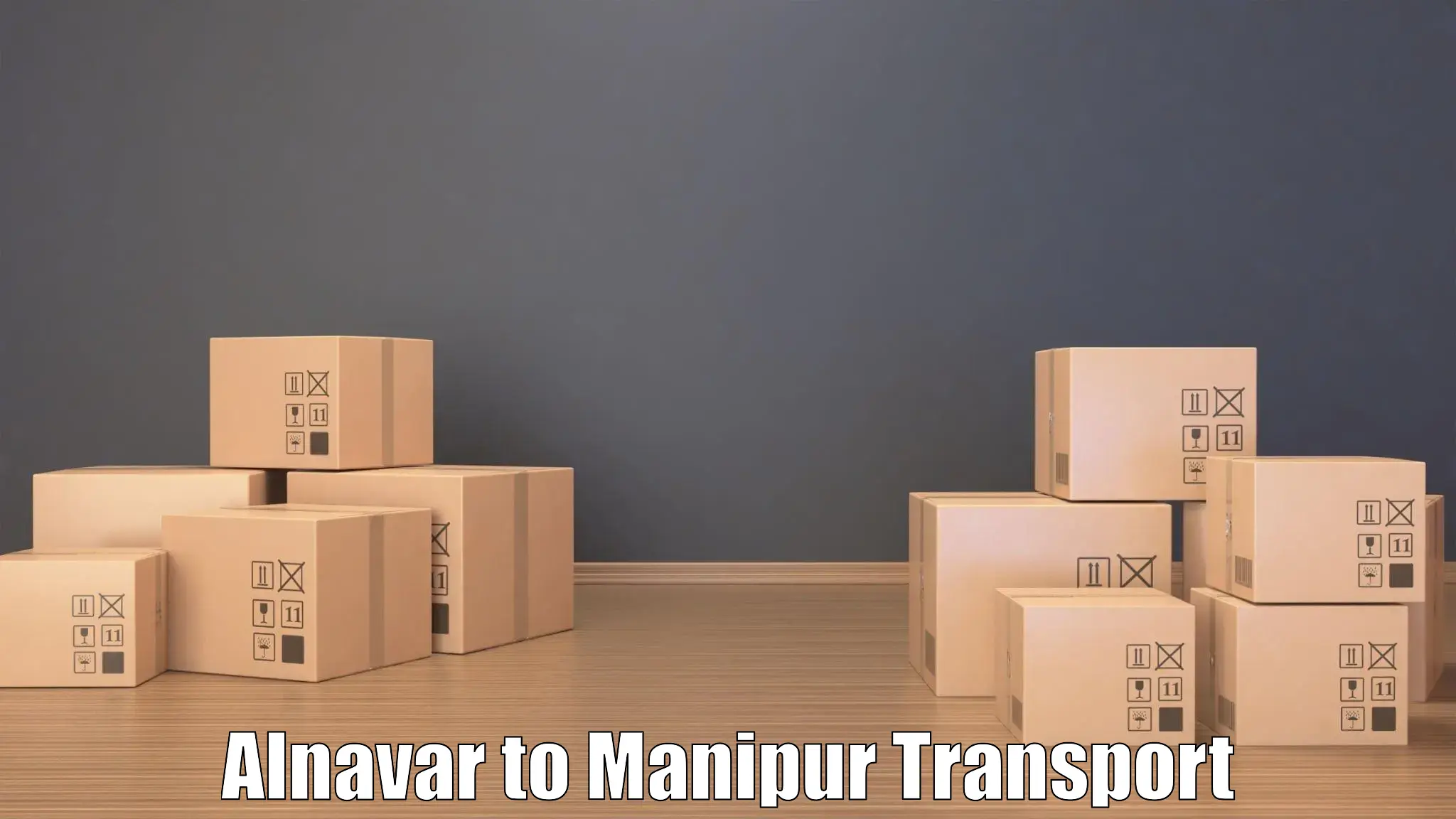Cycle transportation service Alnavar to Manipur
