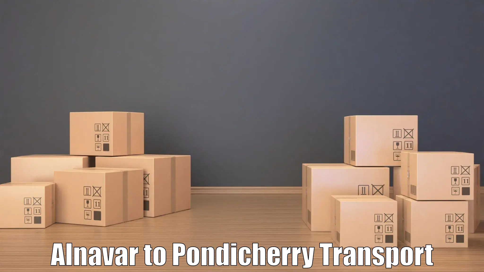 Goods delivery service Alnavar to Pondicherry