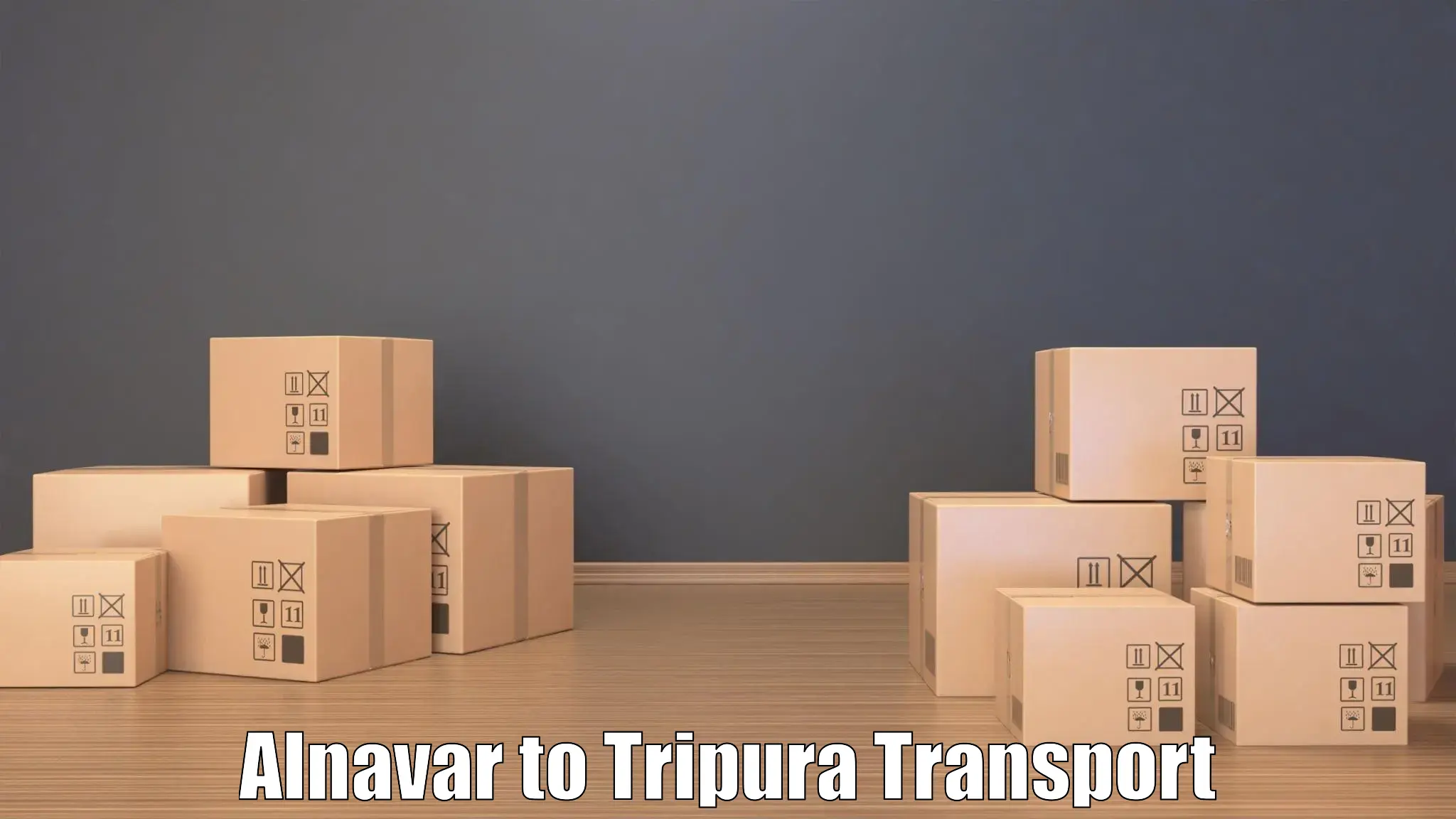 Nearby transport service Alnavar to Tripura