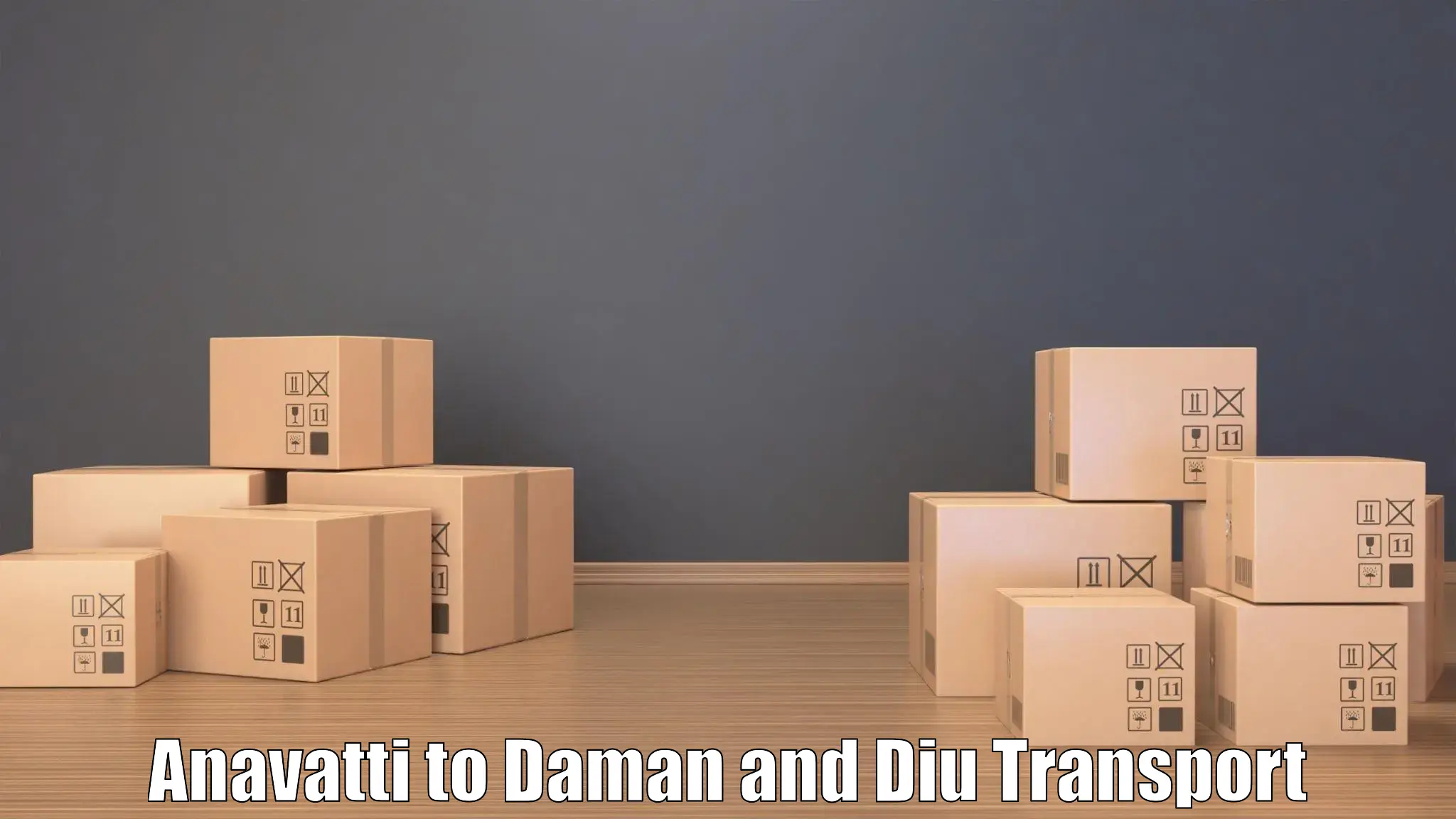 Daily transport service Anavatti to Daman and Diu