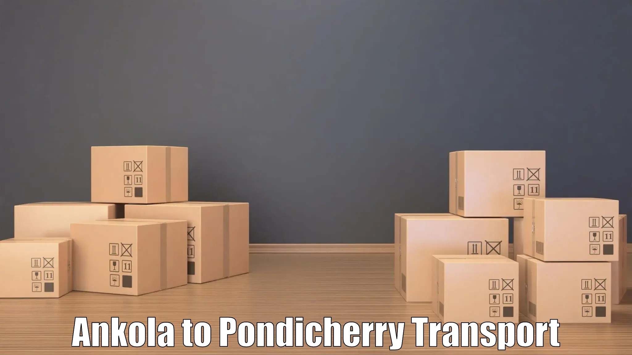 Pick up transport service Ankola to Pondicherry