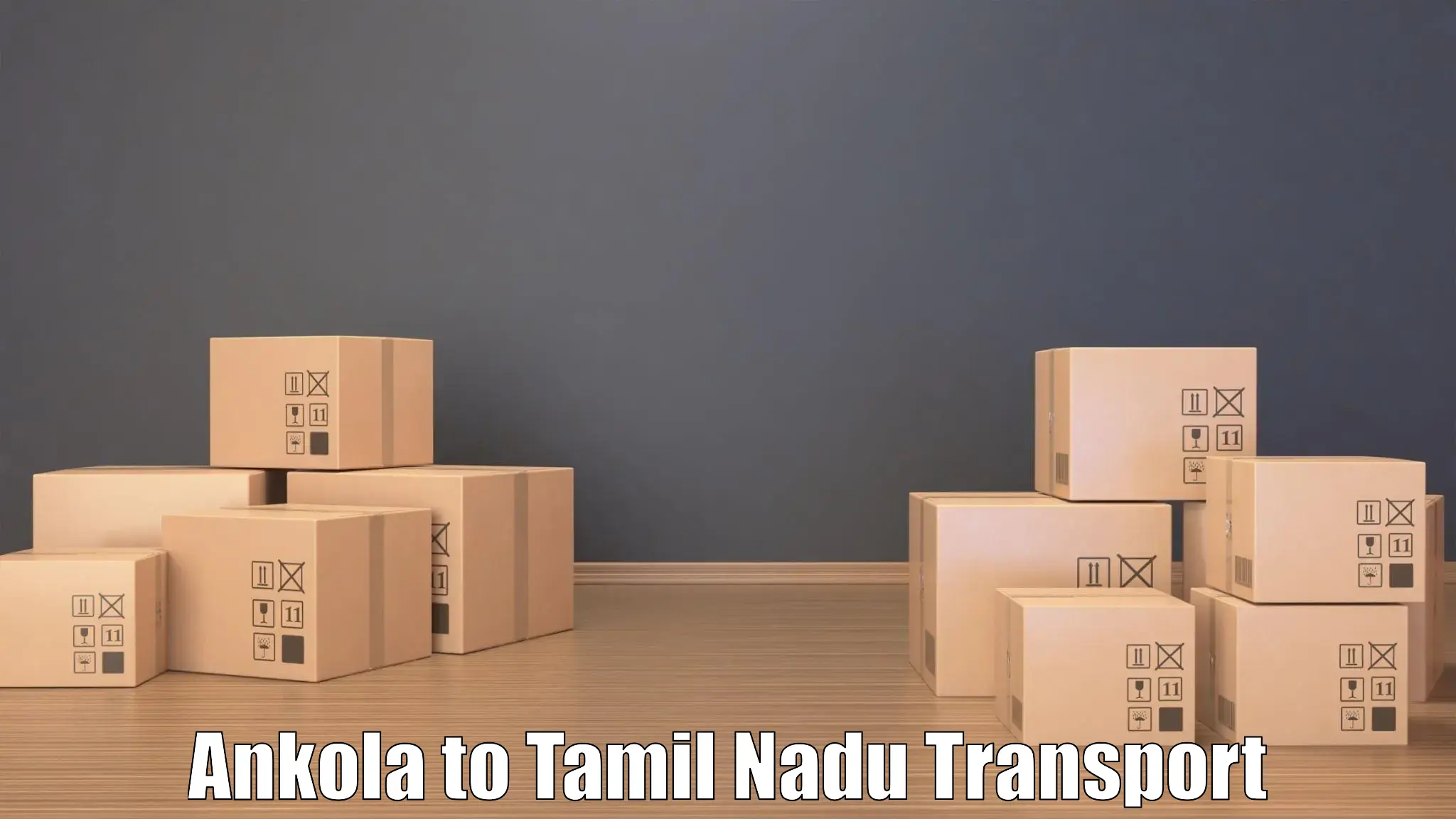 India truck logistics services Ankola to Thiruthuraipoondi