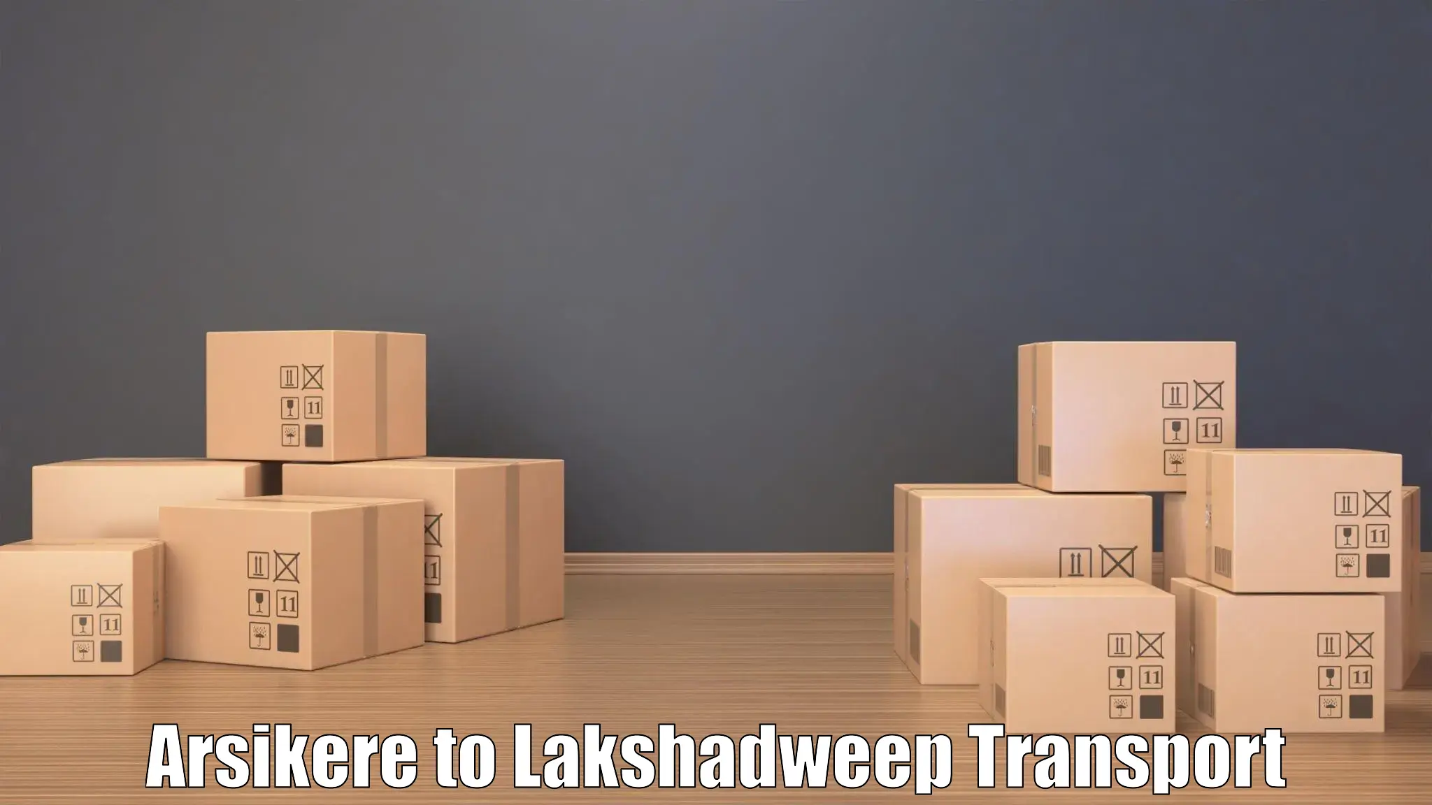 Interstate goods transport Arsikere to Lakshadweep