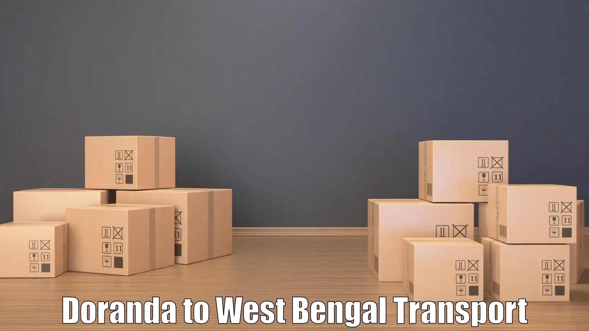 Cargo train transport services Doranda to Hooghly