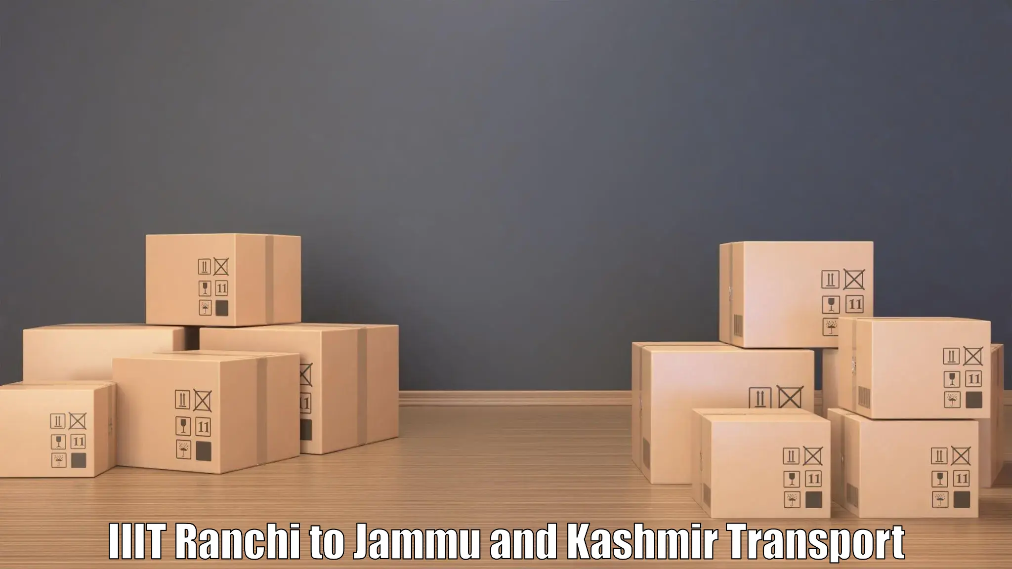 Air cargo transport services in IIIT Ranchi to Jammu and Kashmir