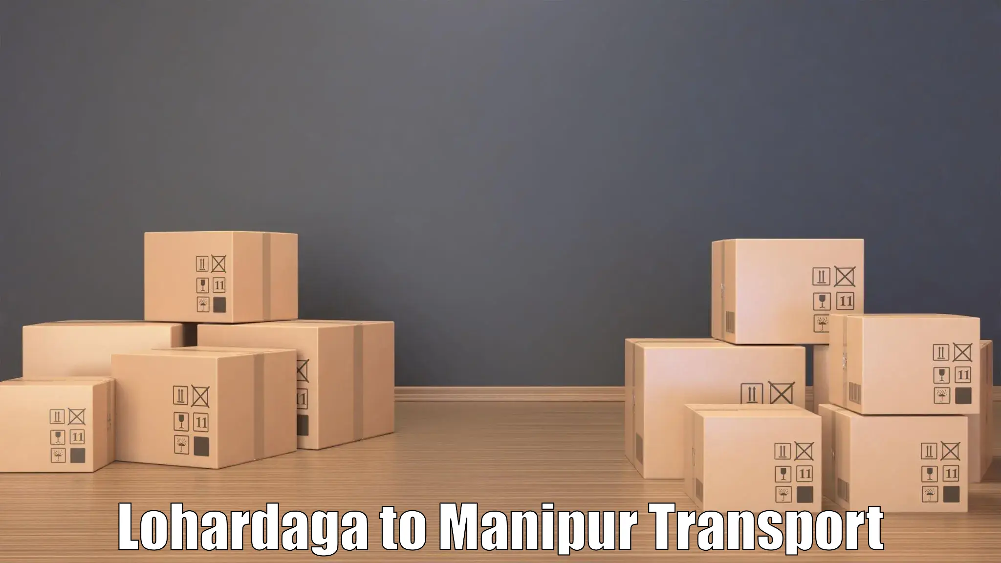 Two wheeler transport services Lohardaga to Manipur