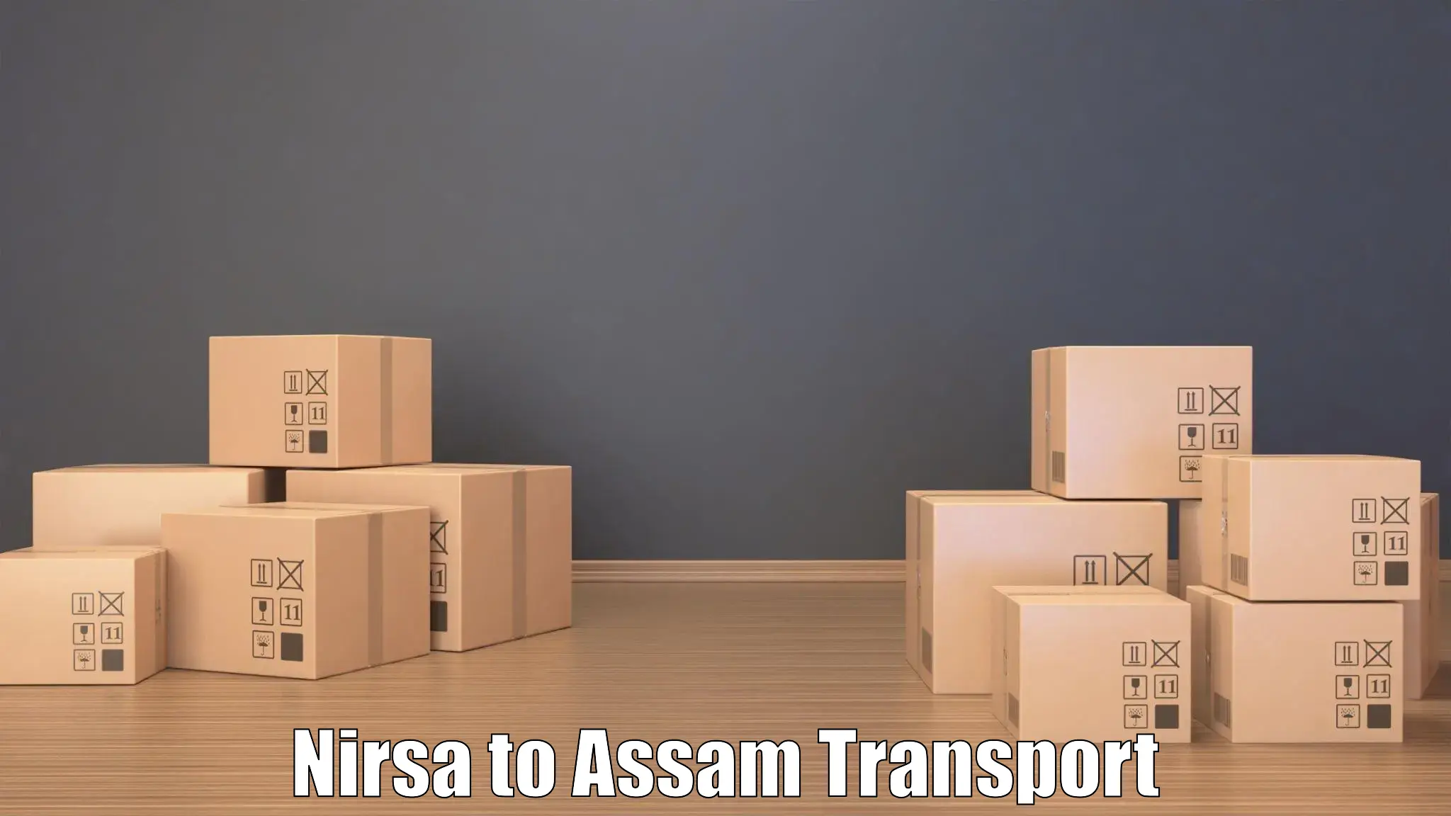 Two wheeler parcel service Nirsa to Tinsukia