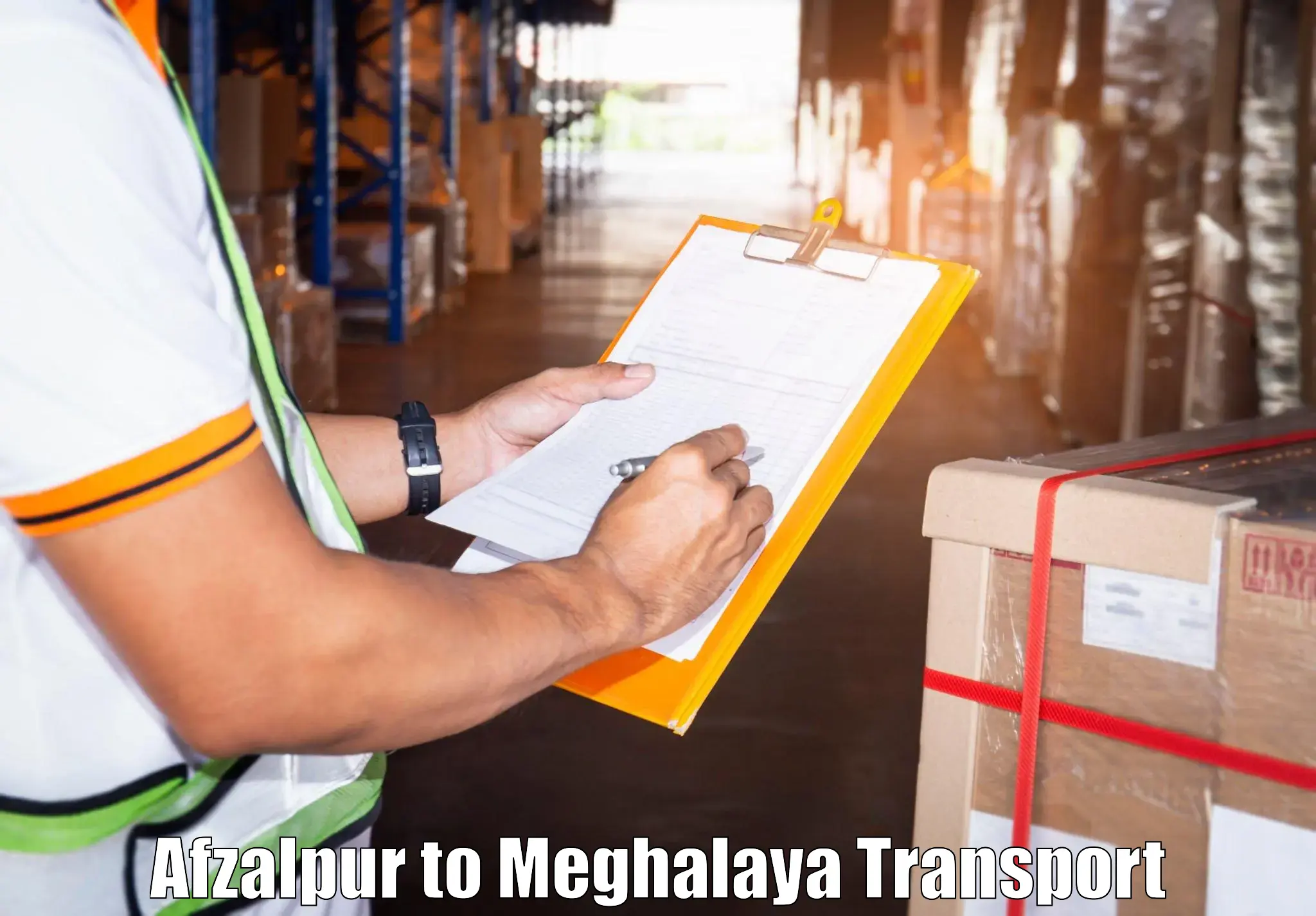 Road transport online services Afzalpur to Meghalaya
