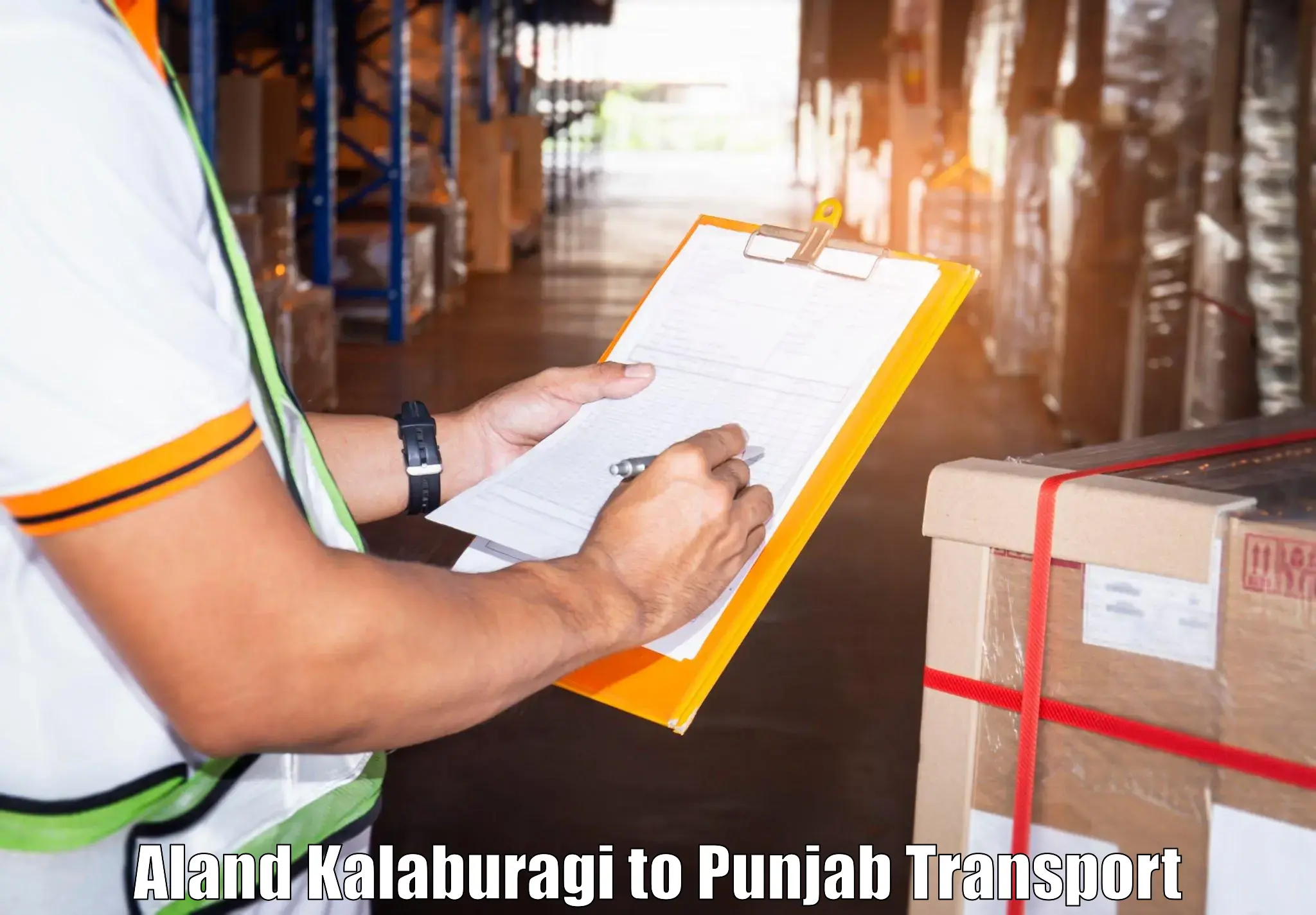 Vehicle courier services Aland Kalaburagi to Jhunir