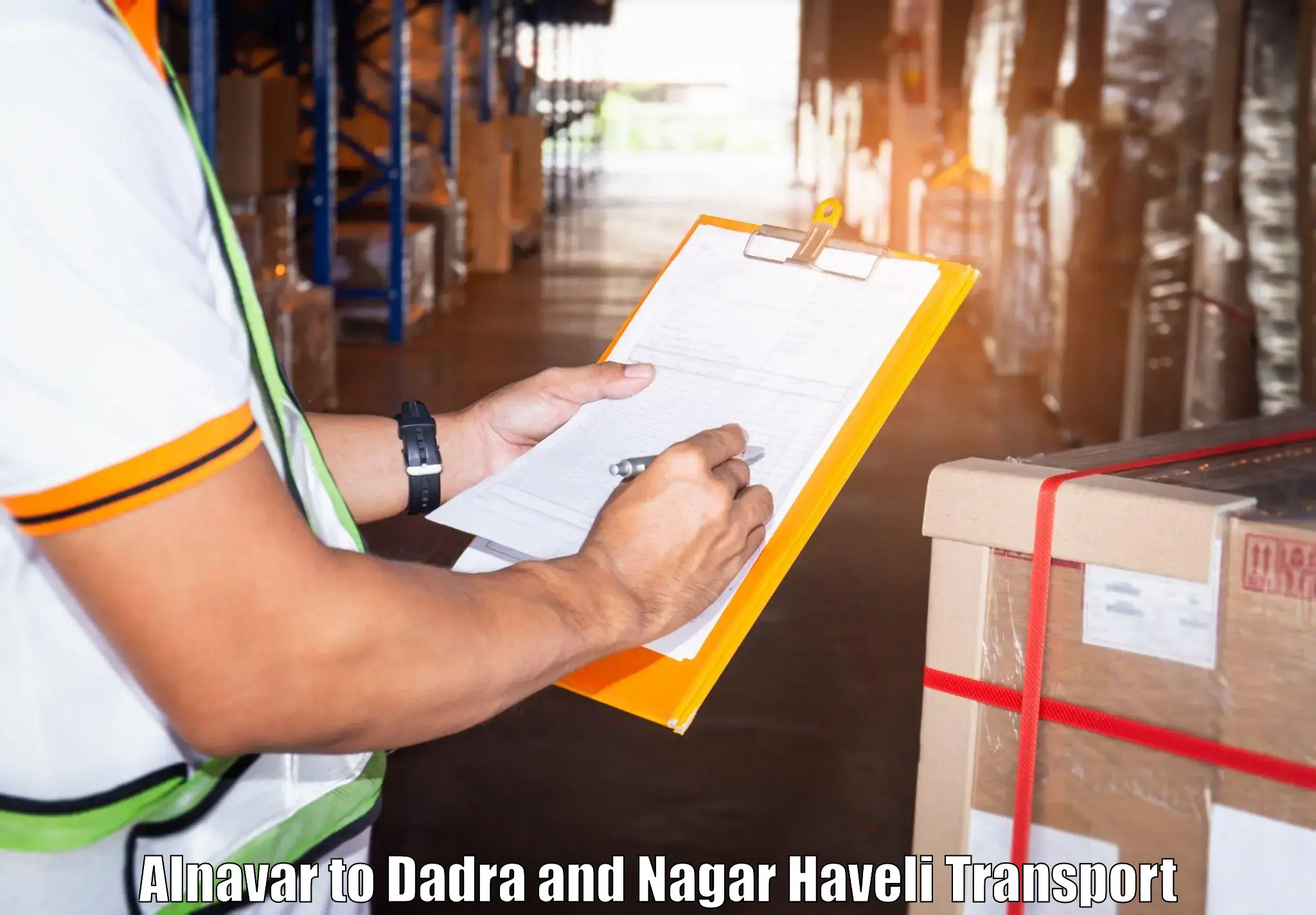 Domestic goods transportation services Alnavar to Dadra and Nagar Haveli