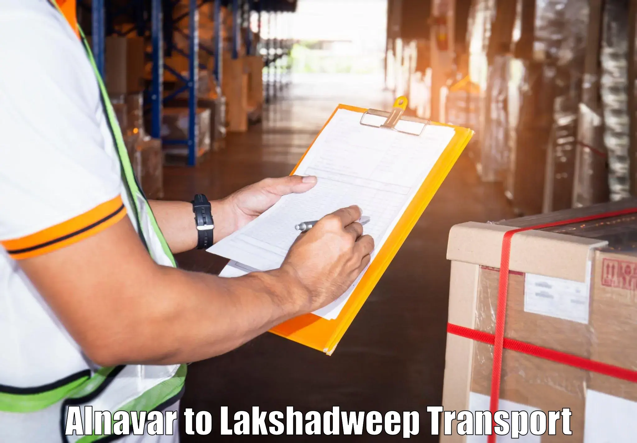 Container transport service Alnavar to Lakshadweep