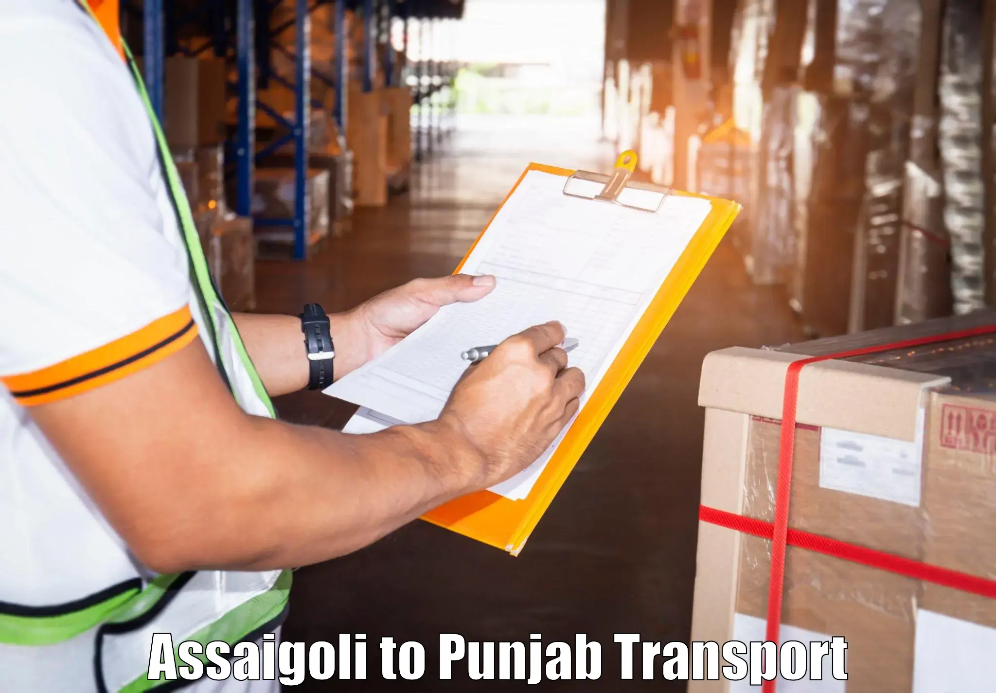 Express transport services Assaigoli to Punjab