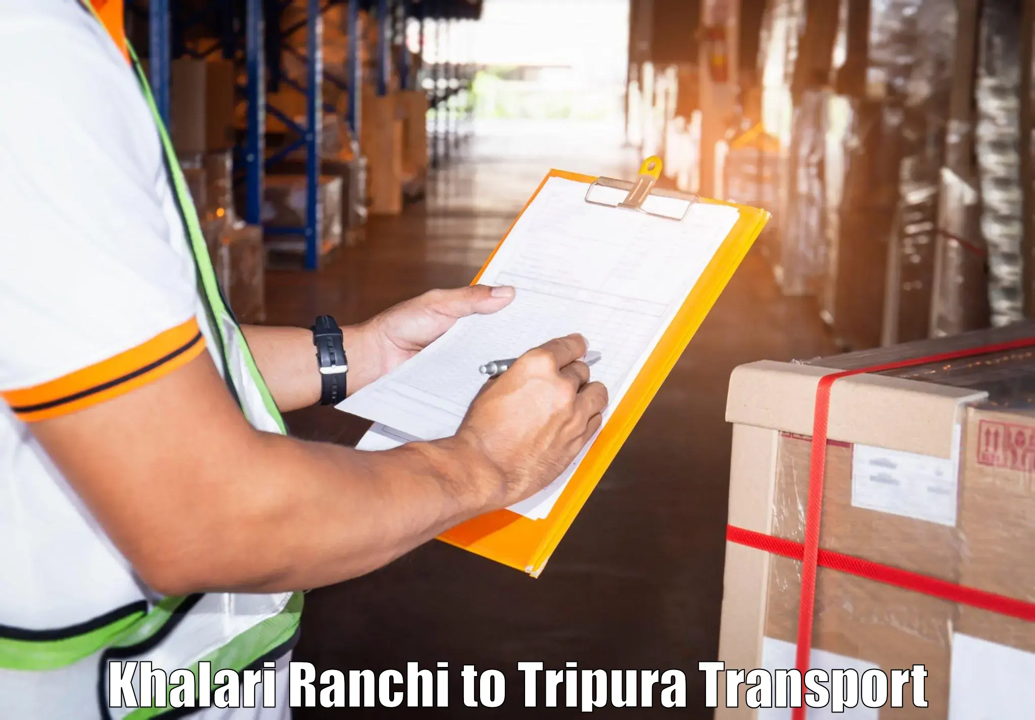 Door to door transport services Khalari Ranchi to Udaipur Tripura