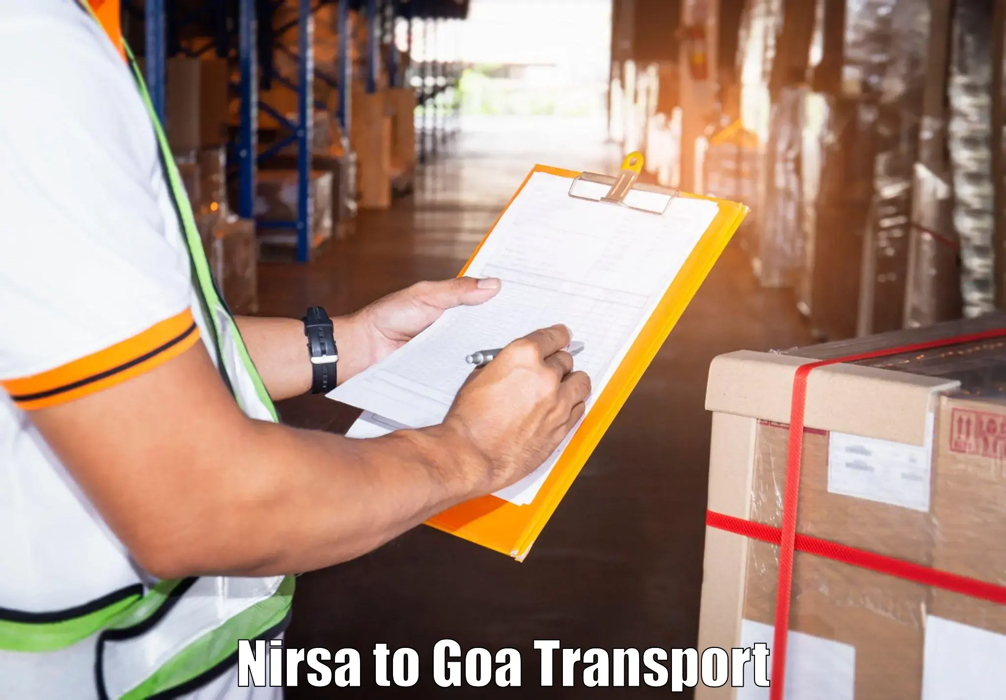 Container transport service Nirsa to Goa