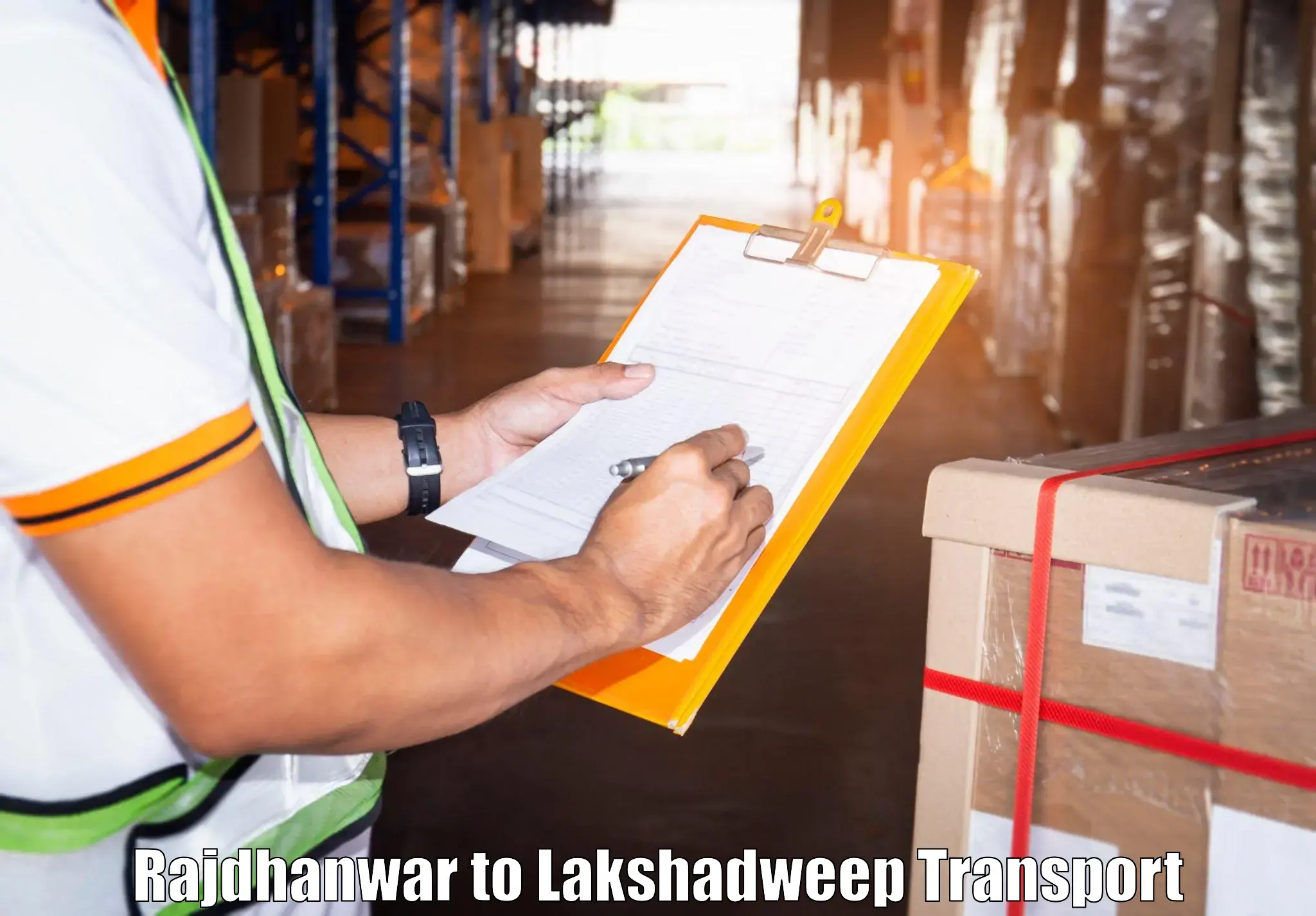 Intercity goods transport Rajdhanwar to Lakshadweep