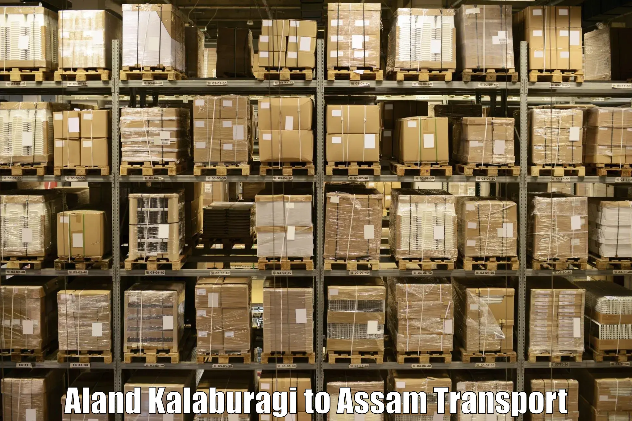Container transportation services Aland Kalaburagi to Assam