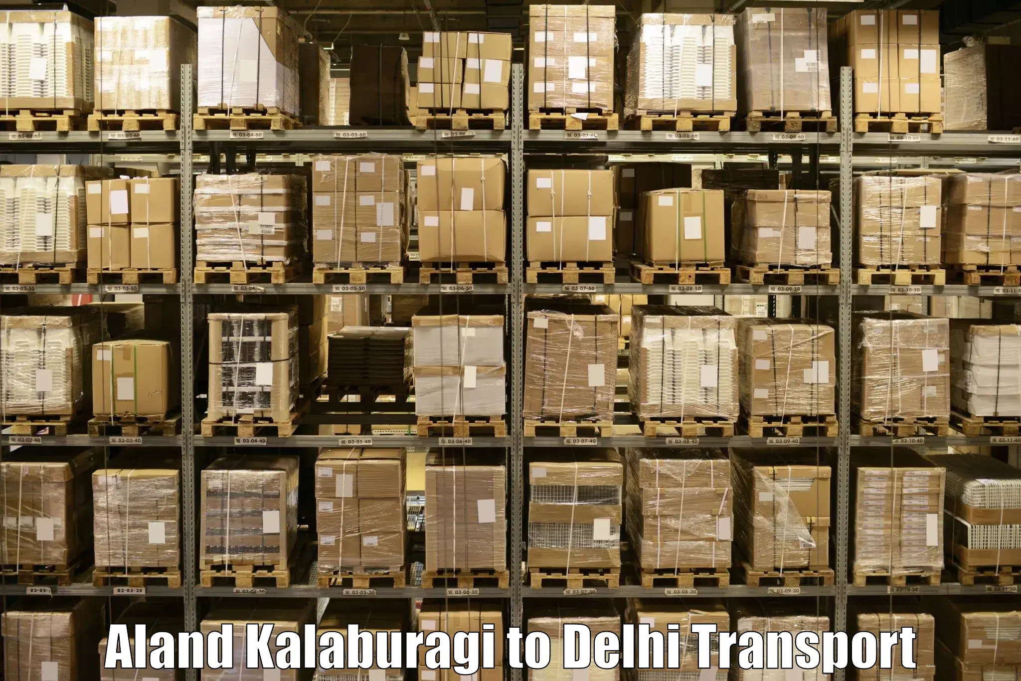 Container transport service Aland Kalaburagi to IIT Delhi